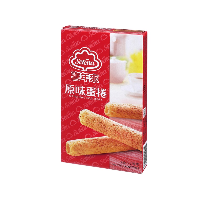  B460 Bánh cuộn vị trứng 喜年來 原味蛋捲 64g 