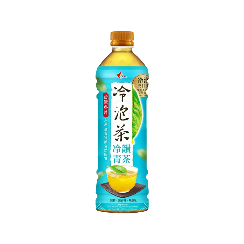  J283 Trà lạnh ô long 光泉 冷泡茶-冷韻青茶(無糖) 585ml 