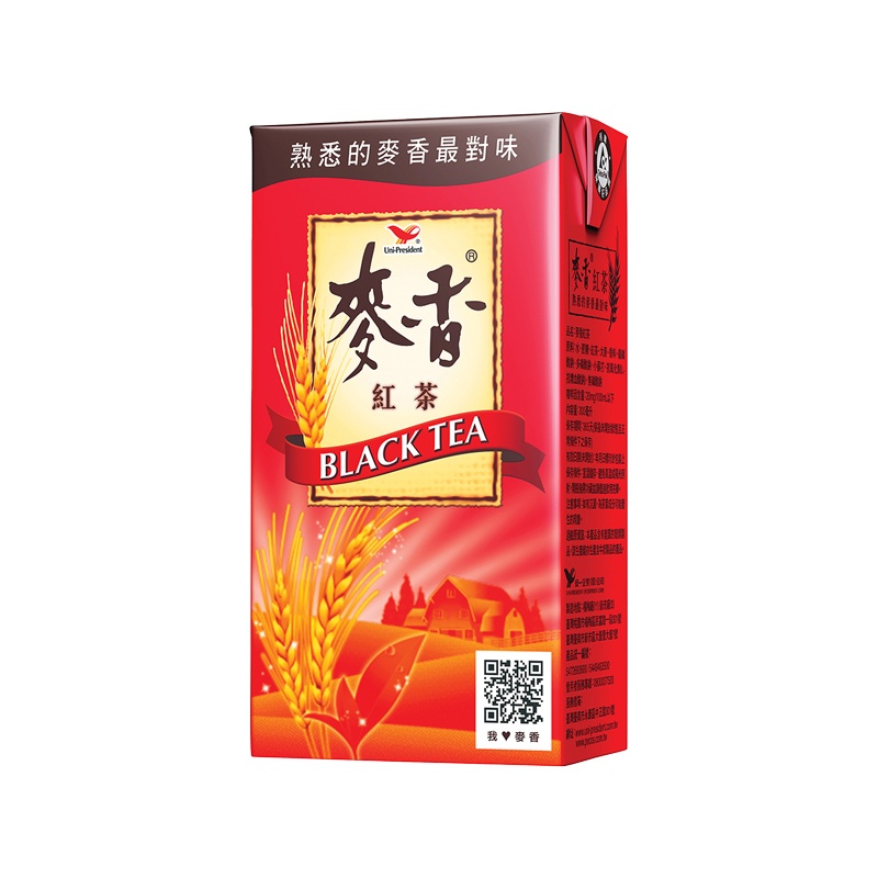  J257 Hồng trà 統一:麥香紅茶 375ml 