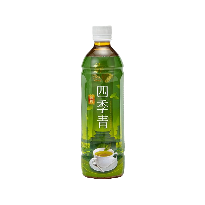  J293 Trà không đường tứ quý 波蜜 靠茶 無糖 四季青 580ml 