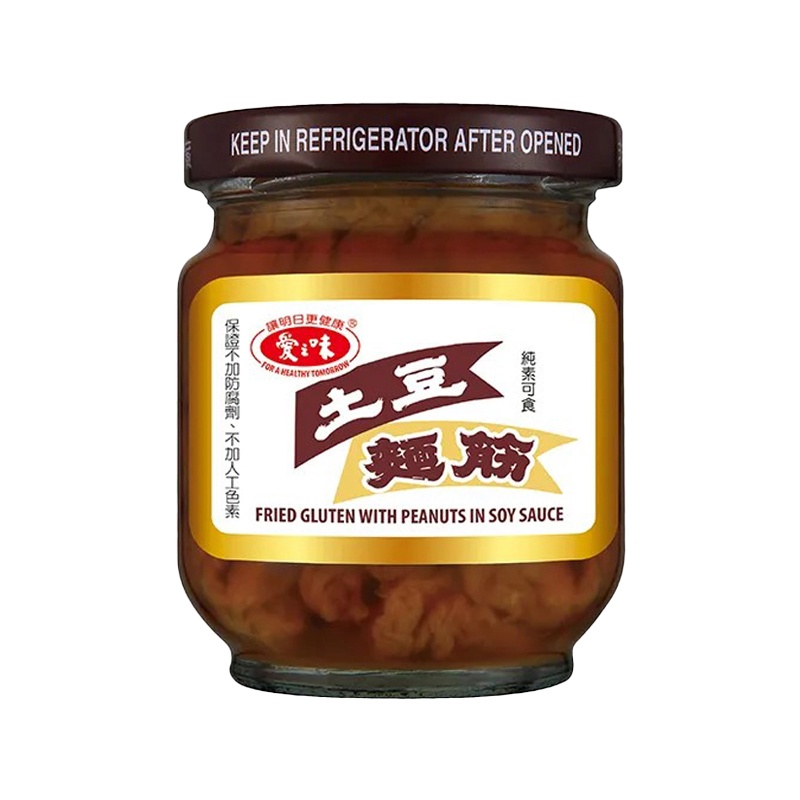  J111 Mì căn đậu phộng 愛之味 土豆麵筋〈小〉170g 