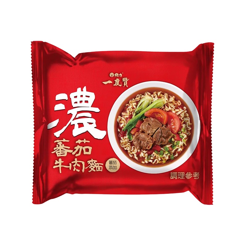 J324B Mì thịt bò xốt cà 維力 一度讚-番茄牛肉麵 185g【單包 / 1 PCS】