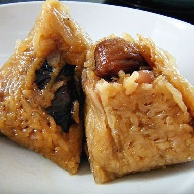  C017 Bánh ú Đài Loan (chay) 210/g 玖德 素食粽 栗子+香菇 210/克 1/Pcs 
