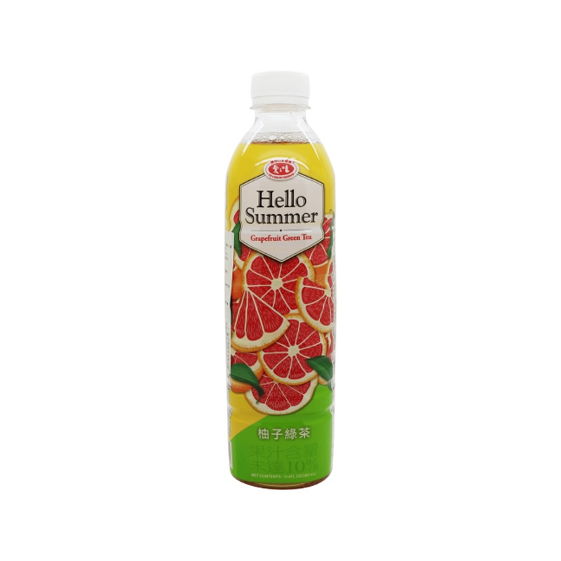 J623 Trà xanh bưởi AGV 愛之味 柚子綠茶 580ml