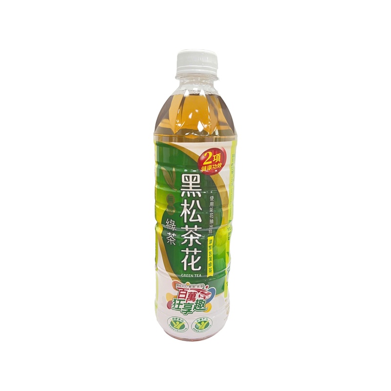 J250 Hoa trà hiệu HeySong 黑松 茶花無糖綠茶 580ml **