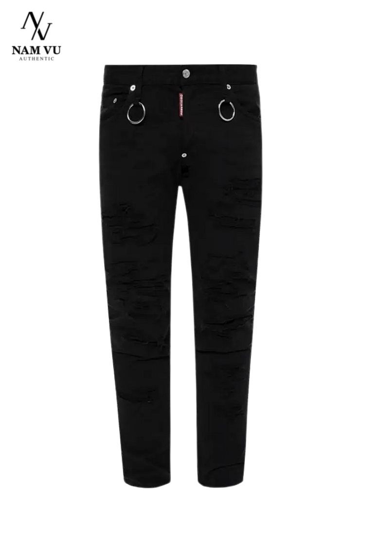 QJDSQ S74LB0493 vòng ALL Black rách