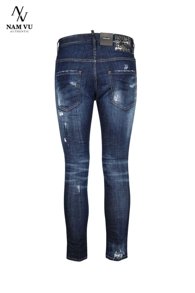 QJDSQ S74LB0959 Skater rách xanh classic new ss