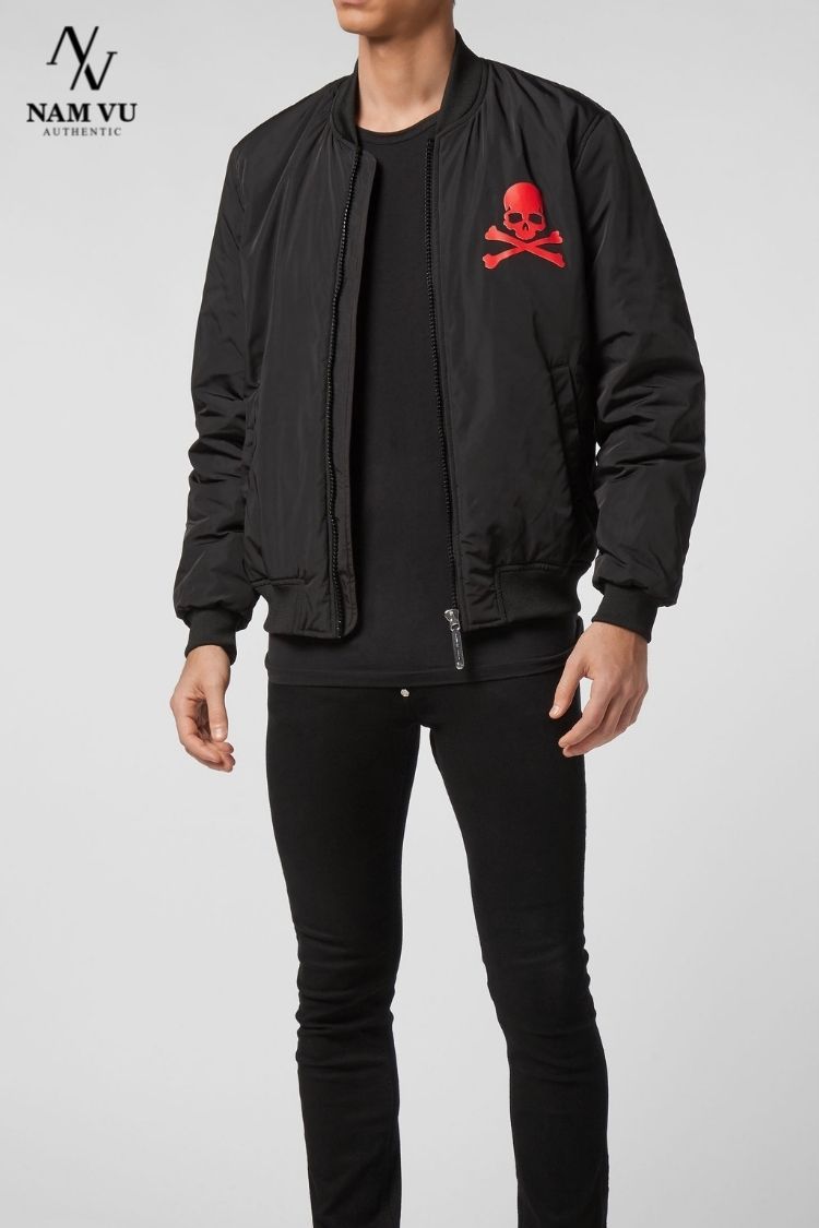 AKPP Bomber lưng logo PP đỏ