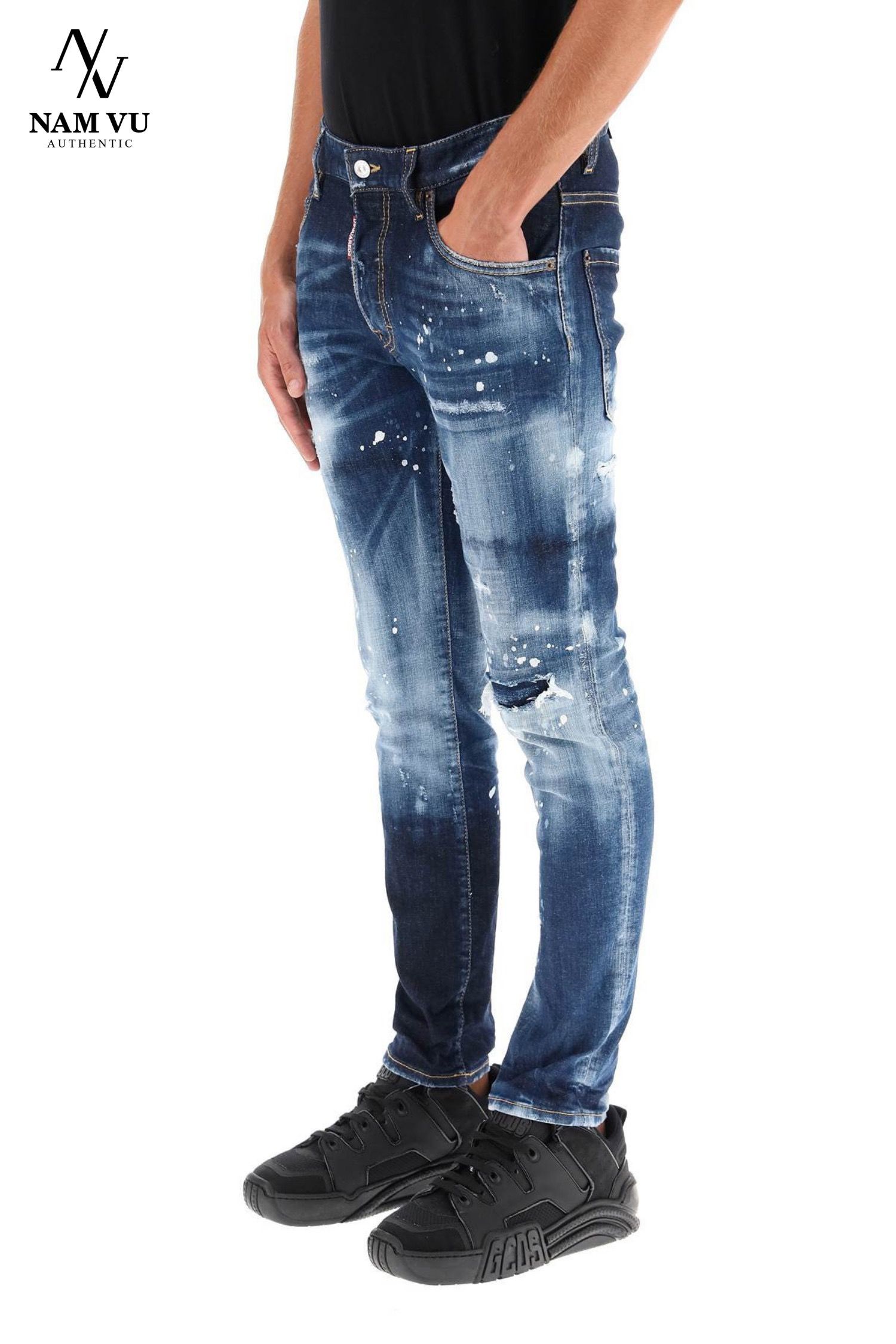 QJDSQ vẩy sơn rách gối S71LB0944 Skater