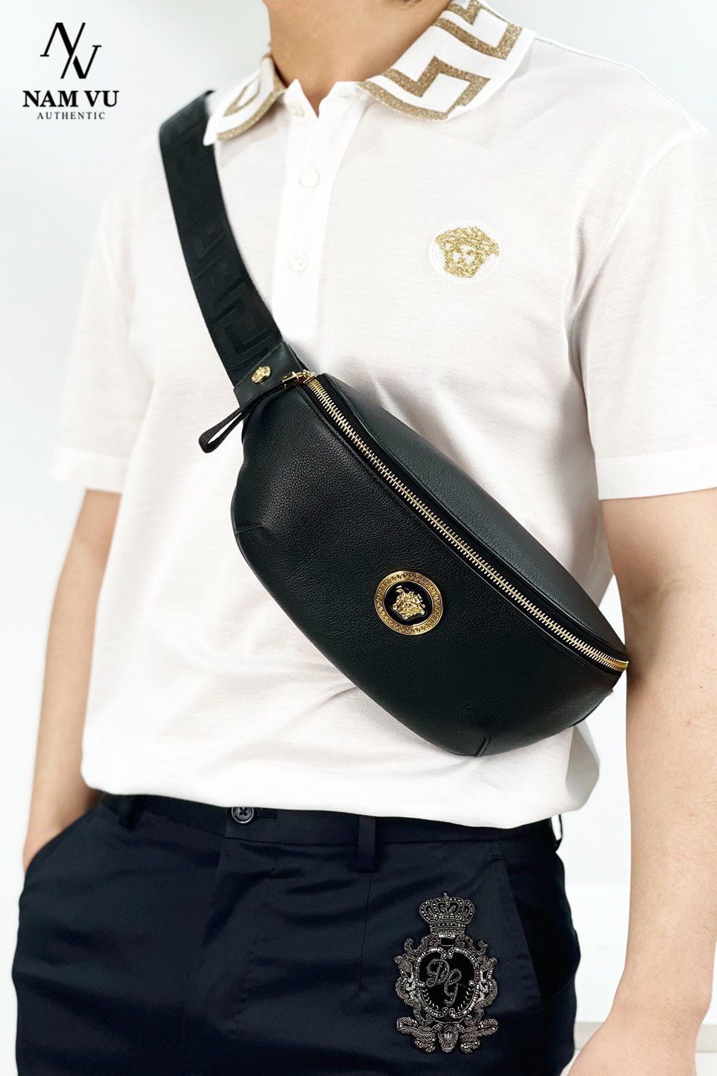 PKVS Belt bag GRAINY CALF 1002884 versace