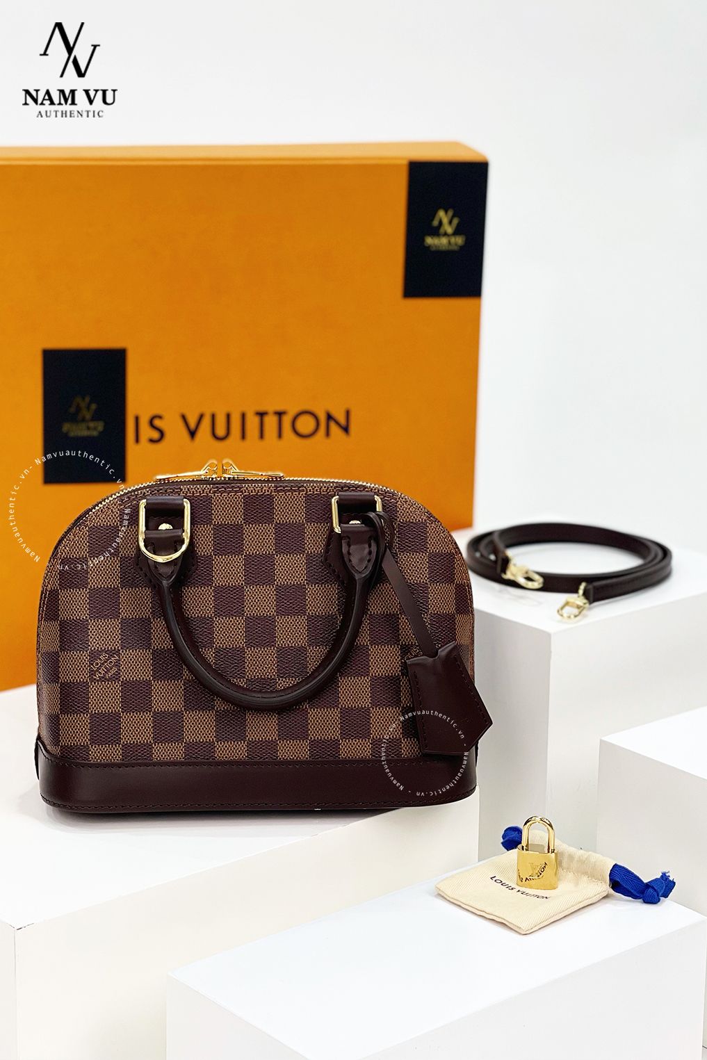 PKTLV N41221 ALMA BB DAMIER EBENE CANVAS