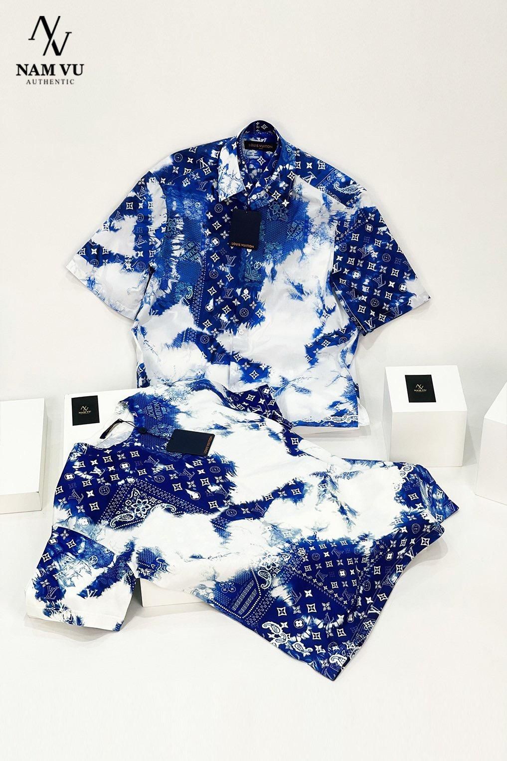 APLV 1AA5F4 imprime monogram bandana