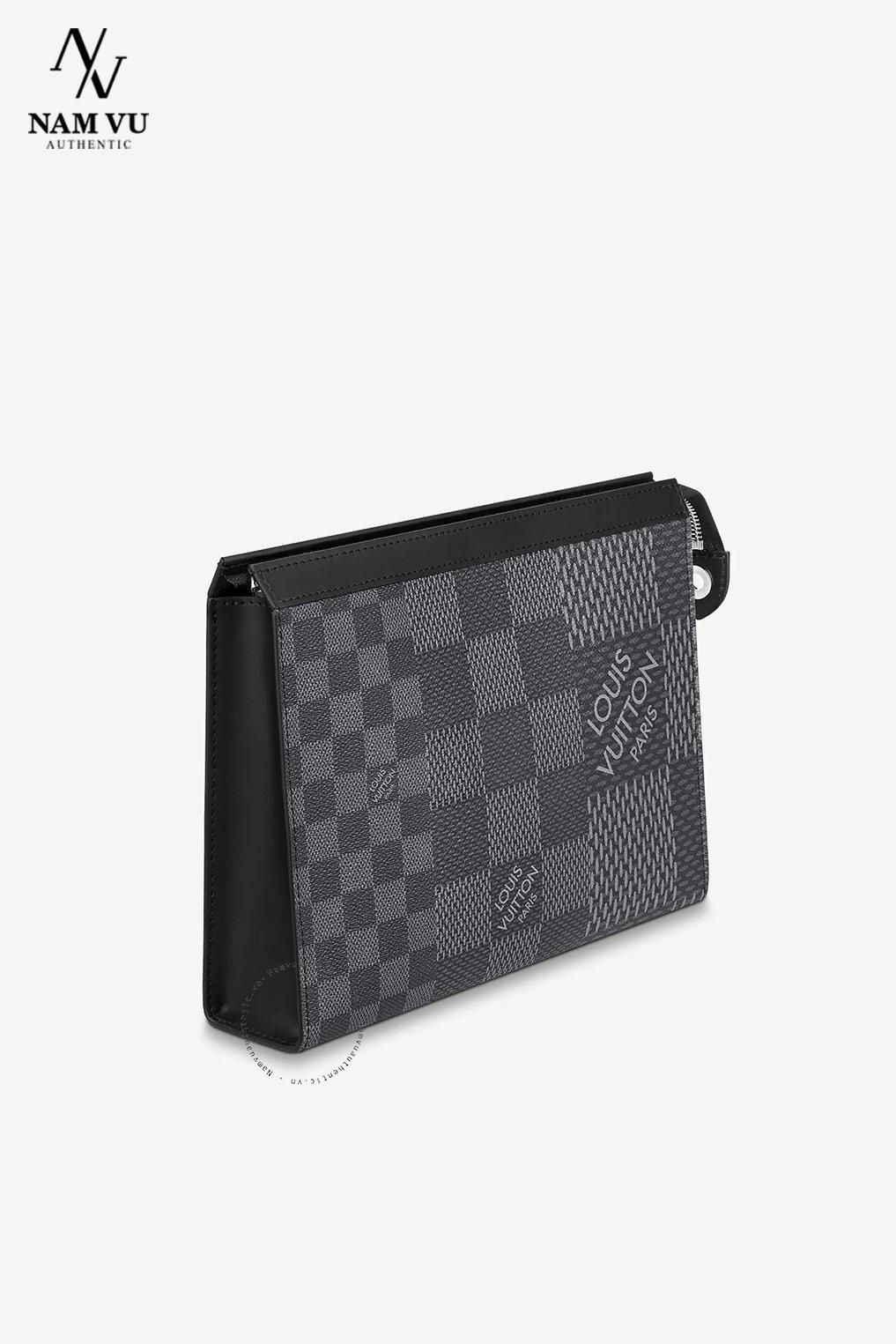 PKCLV Clutch POCHETTE VOYAGE damier graphite 3D N60444