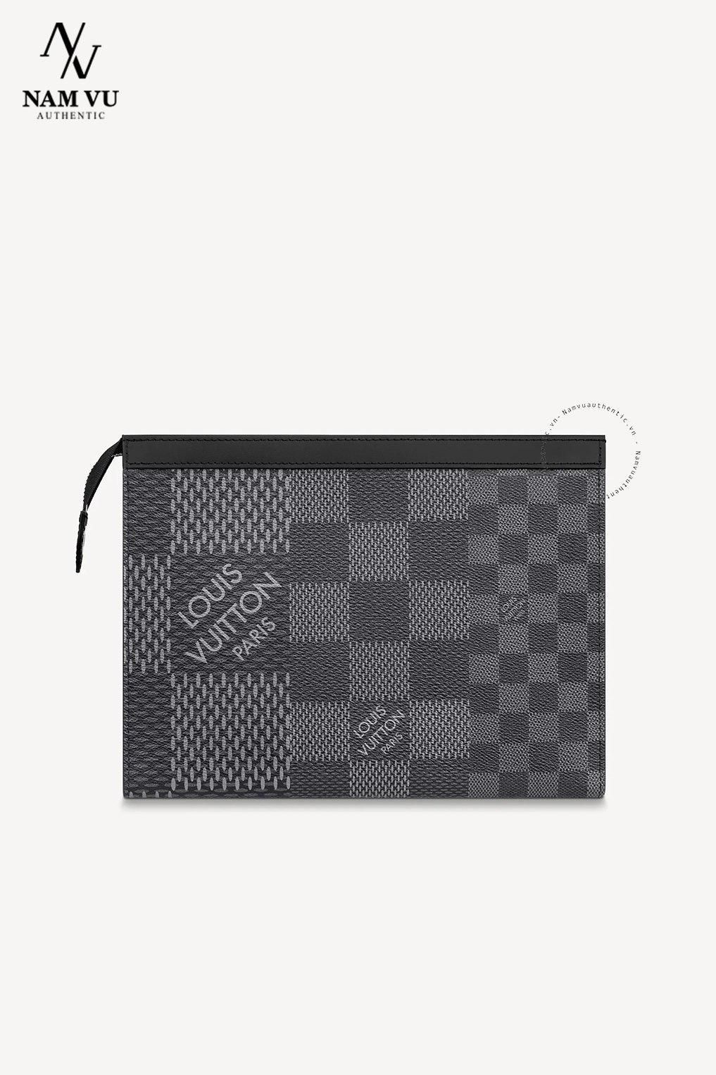 PKCLV Clutch POCHETTE VOYAGE damier graphite 3D N60444