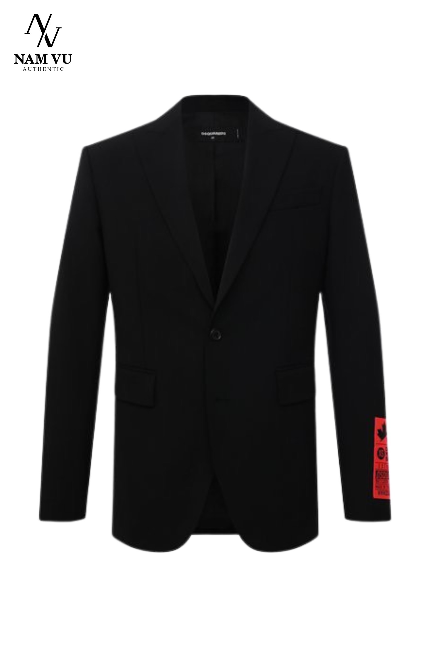 AVDSQ all black tay mác hồng S74BN1043 dsquared2