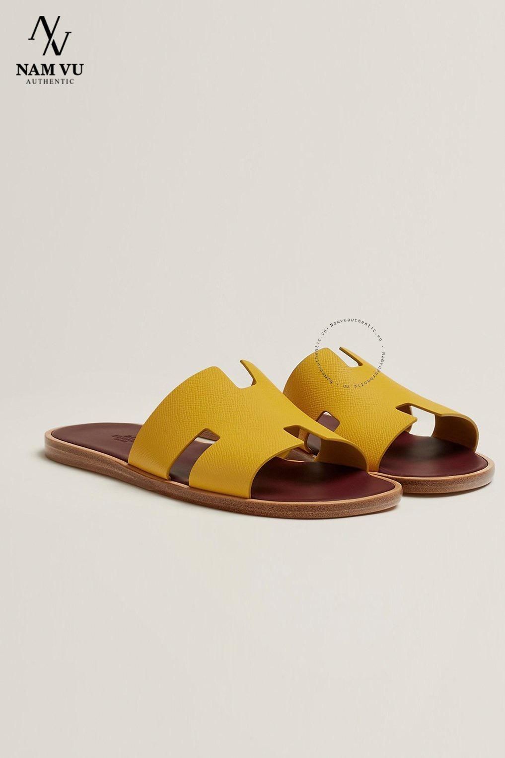 DHM Izmir sandal Jaune Citron / Rouge Marsala