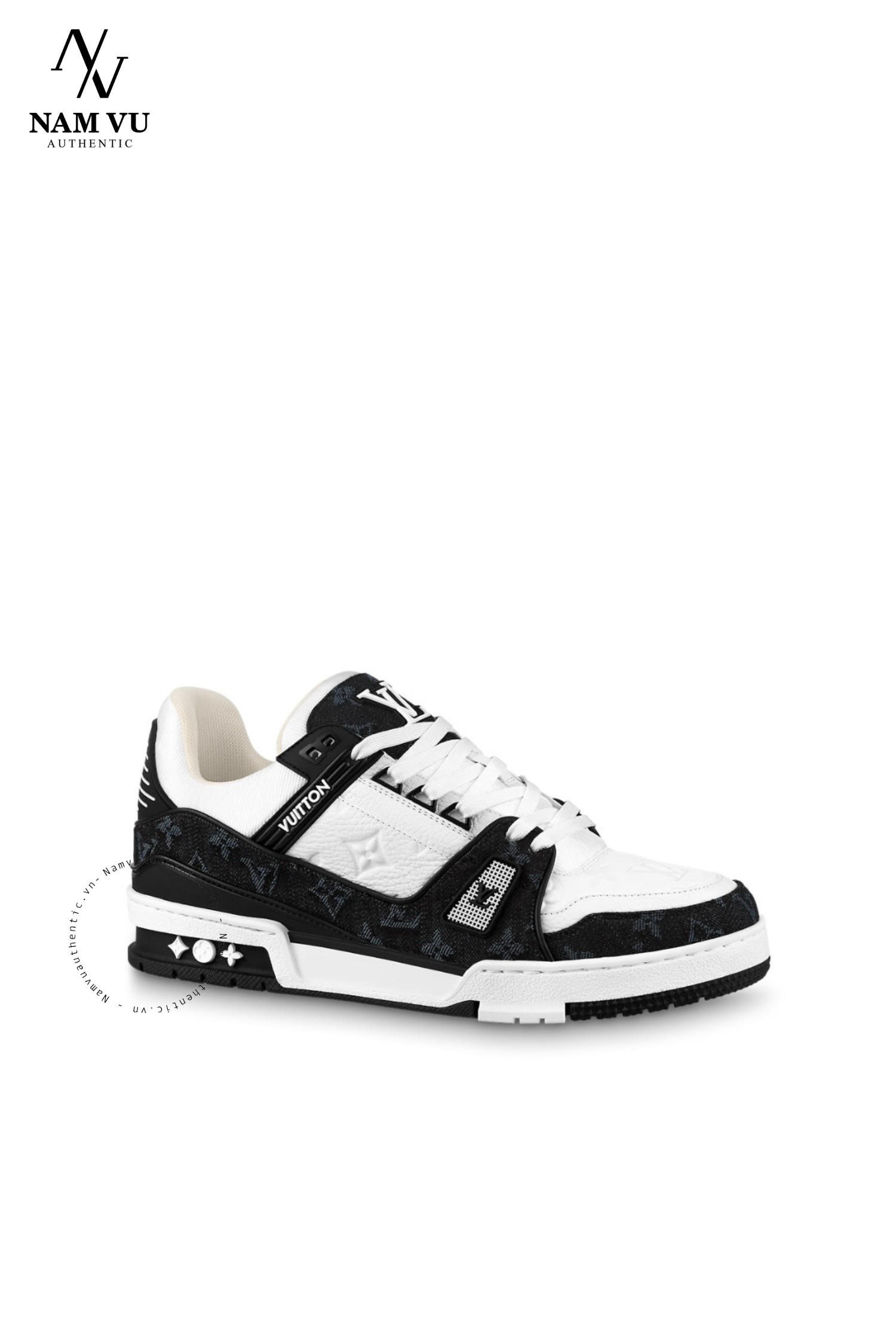 SNKLV 1A9JGT LV trainer Phối denim black