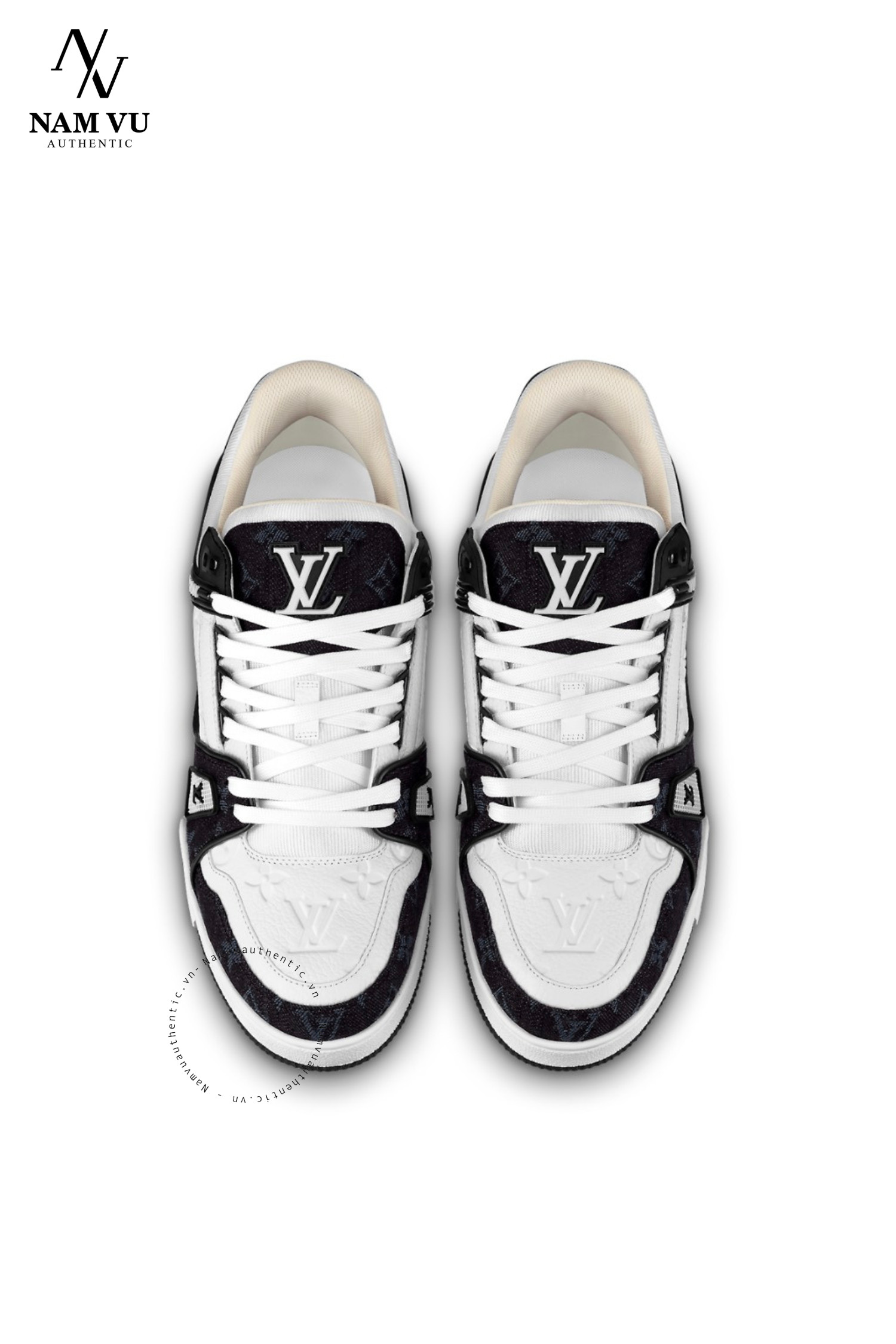 SNKLV 1A9JGT LV trainer Phối denim black