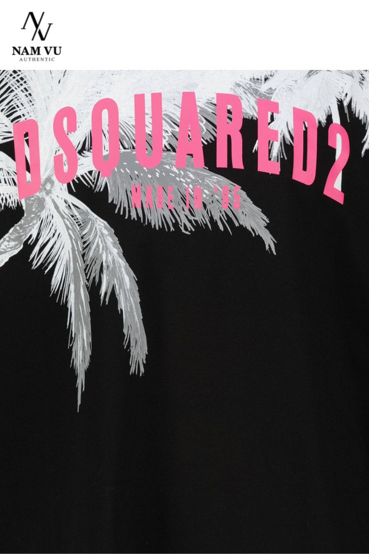 APDSQ palm tree logo DSQ pink S74GD1098