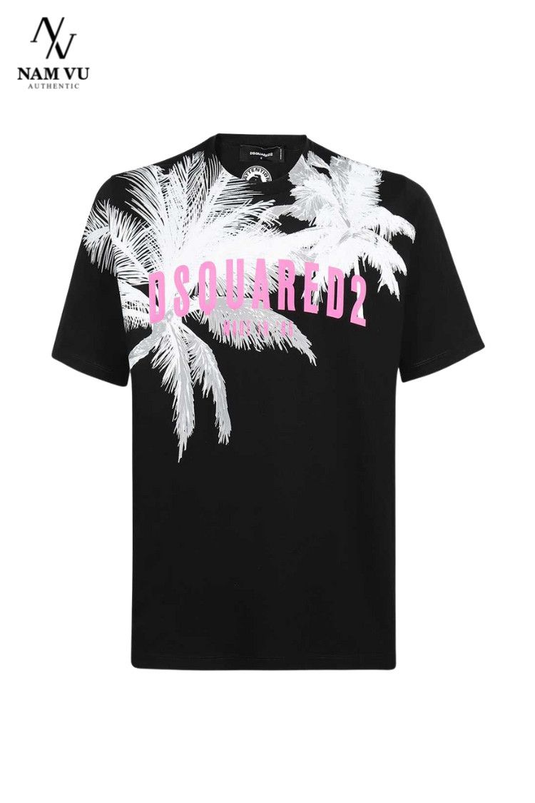 APDSQ palm tree logo DSQ pink S74GD1098