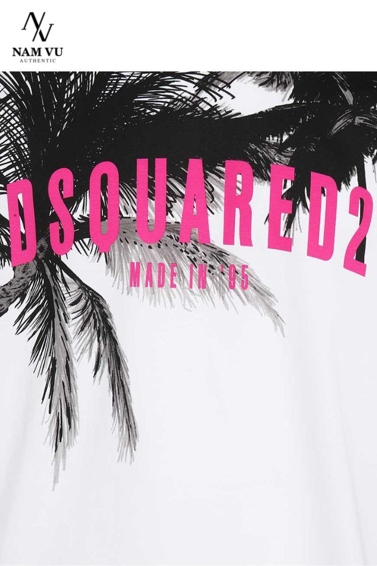 APDSQ palm tree logo DSQ pink S74GD1098