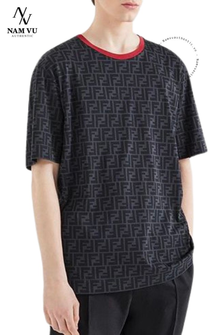 APFD logo fendi cổ đỏ FY0936 A6ZU