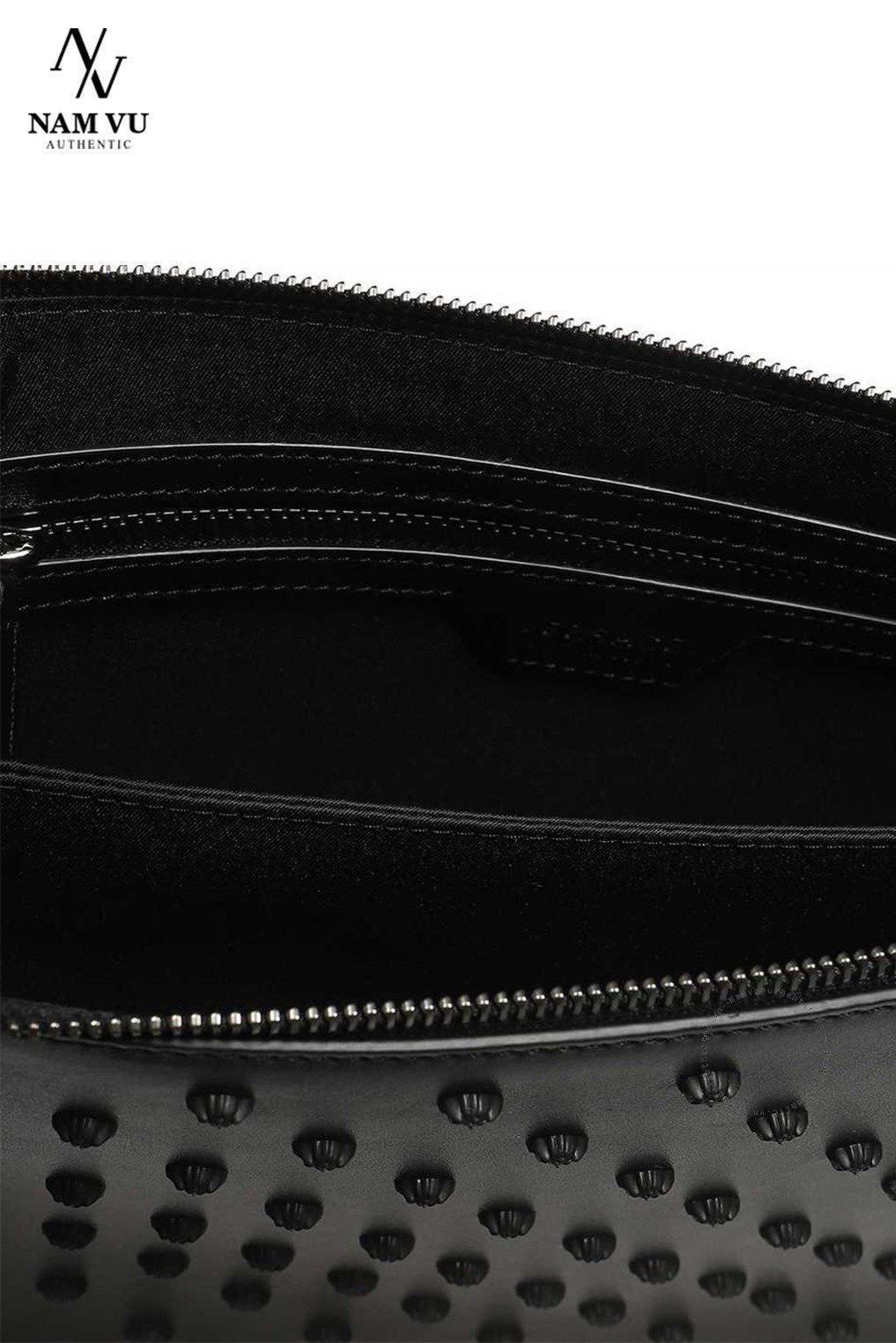 PKCVS DP87631 DVTMED MEDUSA STUD LEATHER ALL BLACK