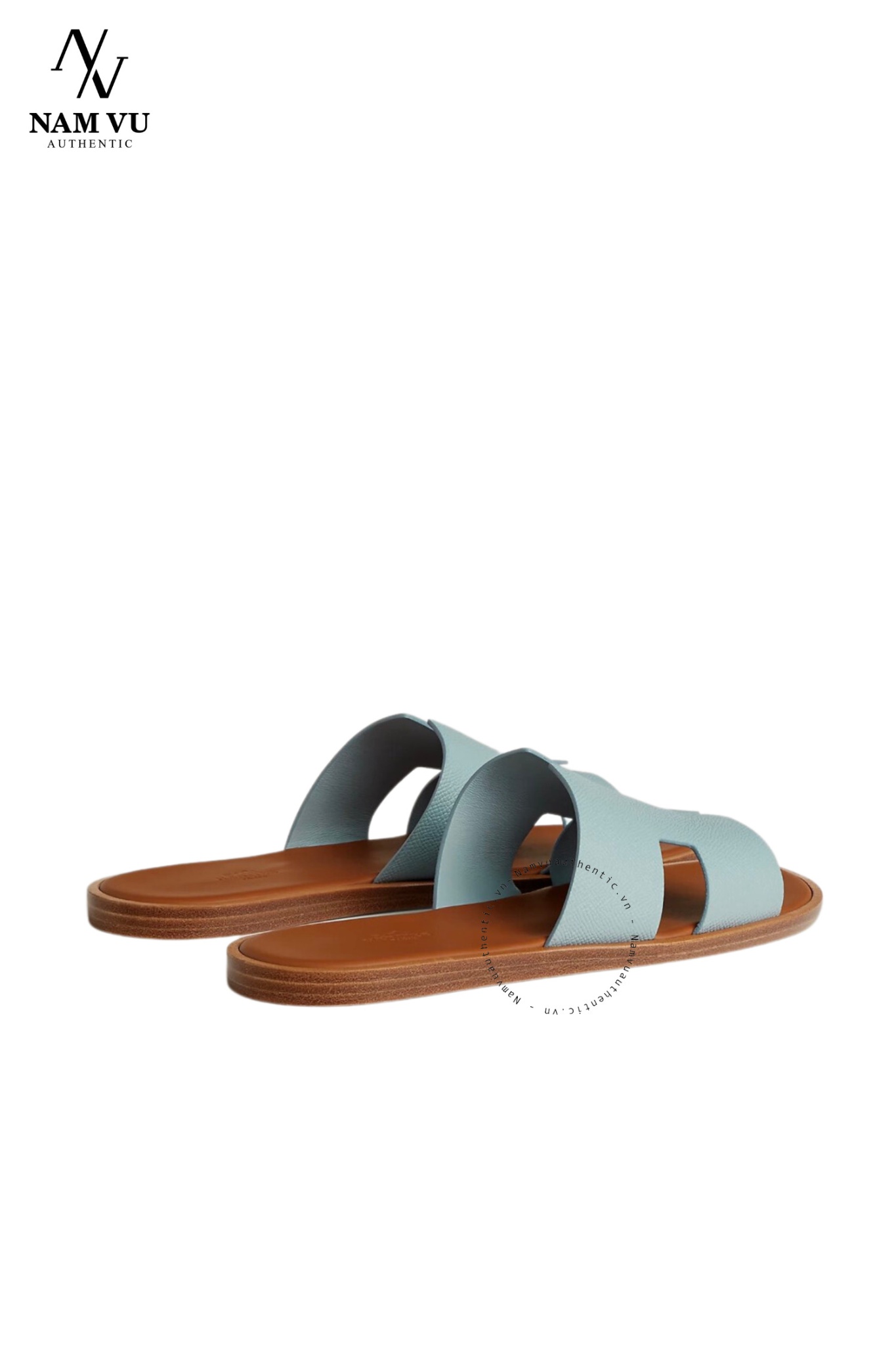 DHM Izmir sandal Vert D'eau / Naturel đế nâu