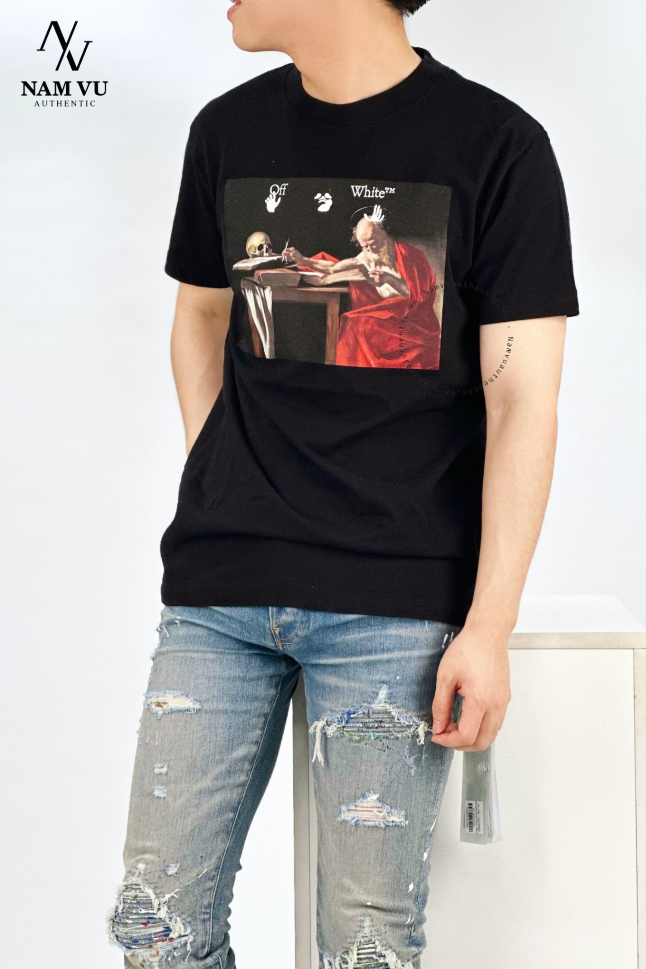 APOW CARAVAGGI0 SLIM tee 0MAA027R21