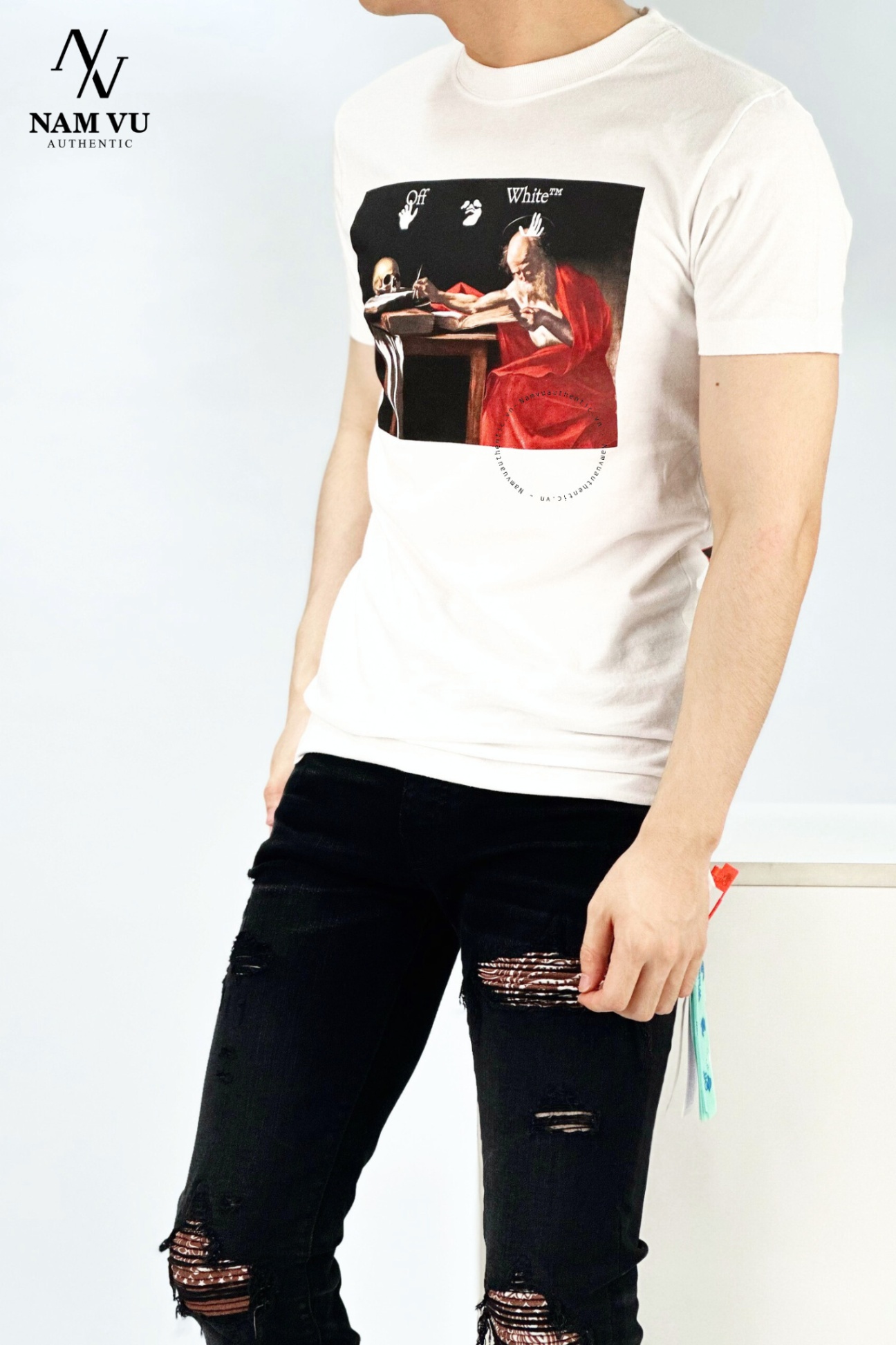 APOW CARAVAGGI0 SLIM tee 0MAA027R21