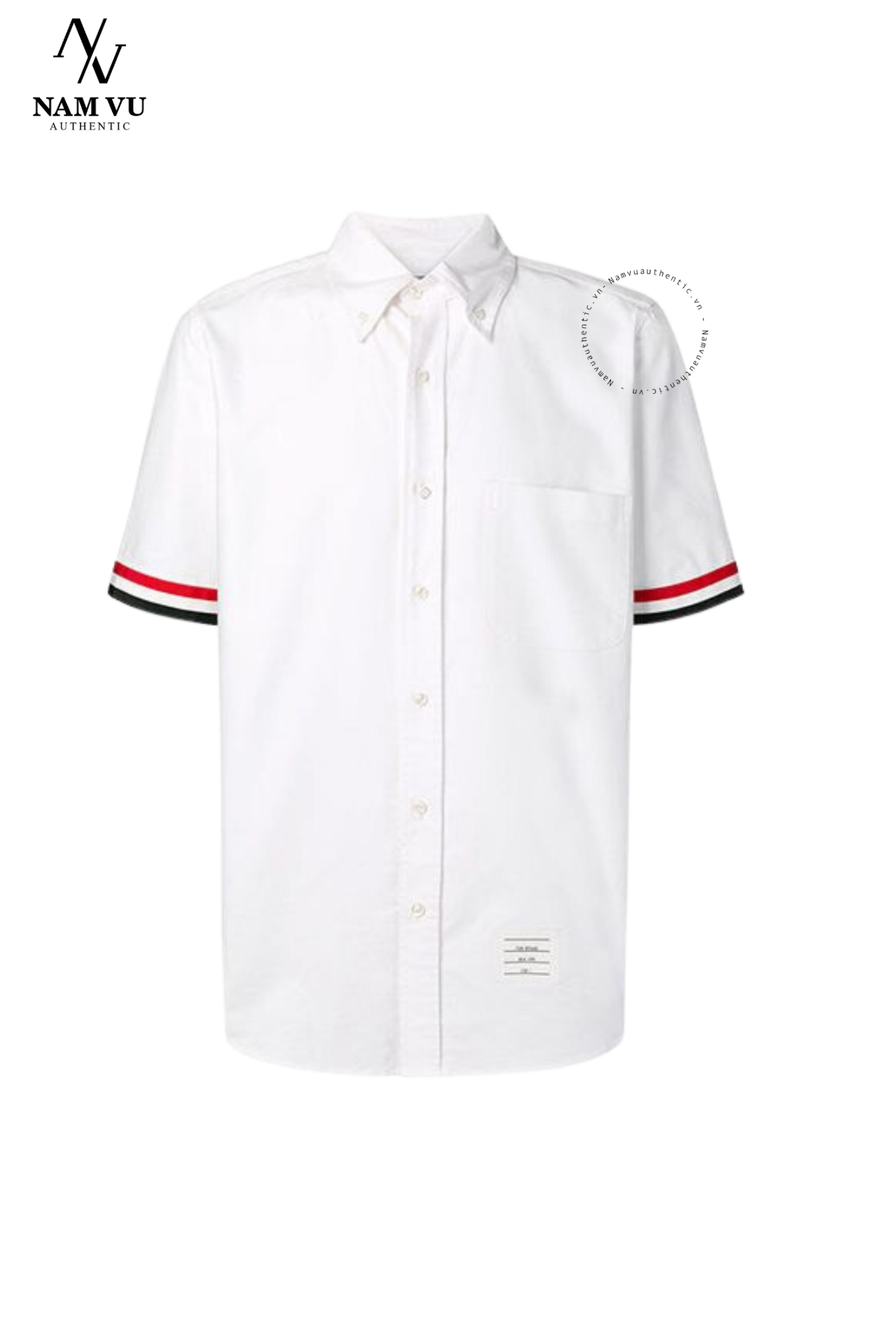 SMTB ngắn tay viền Thom Browne MWS245A 06177