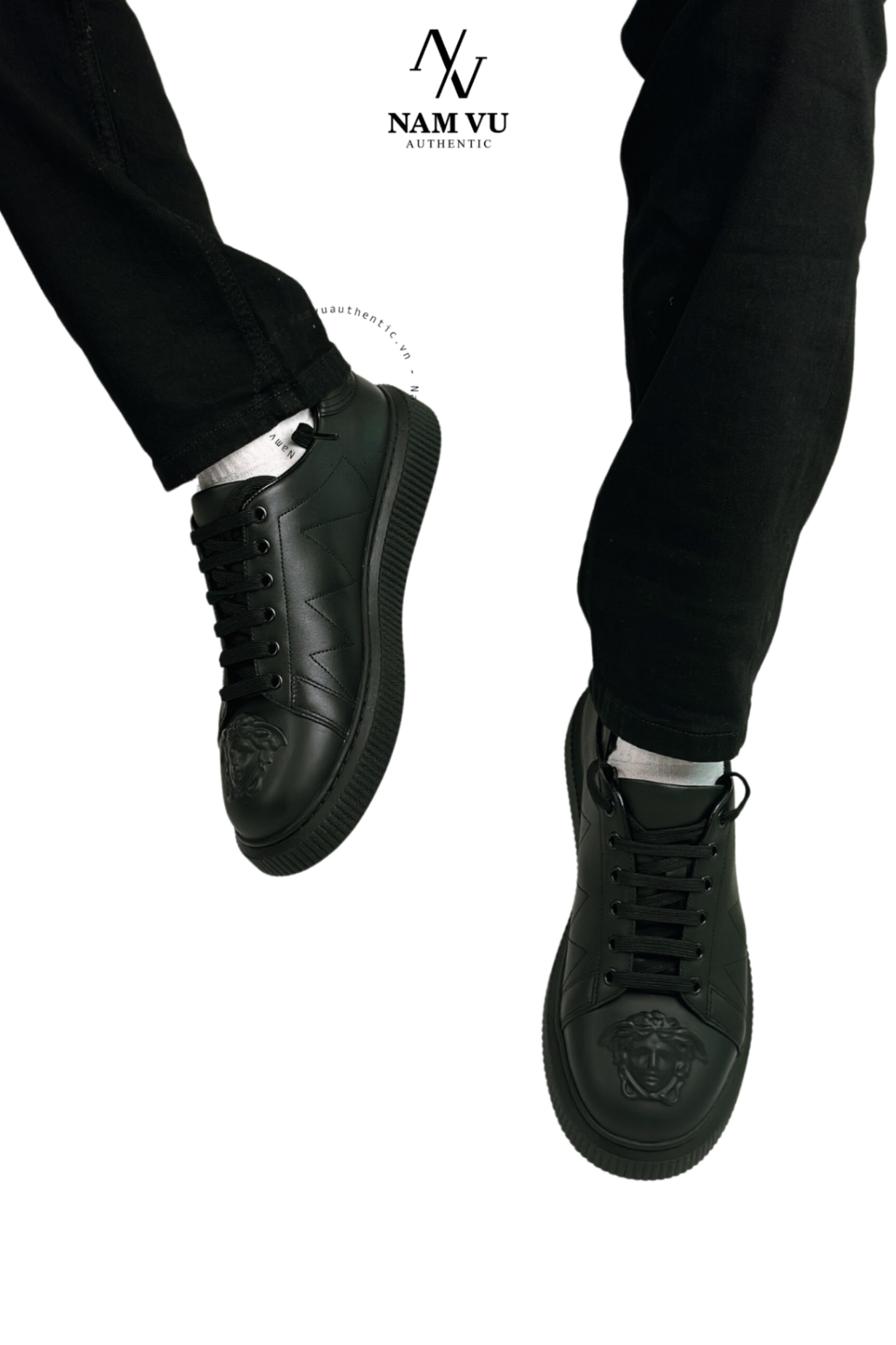 SNKVS Calf leather logo medusa versace DSU6987S