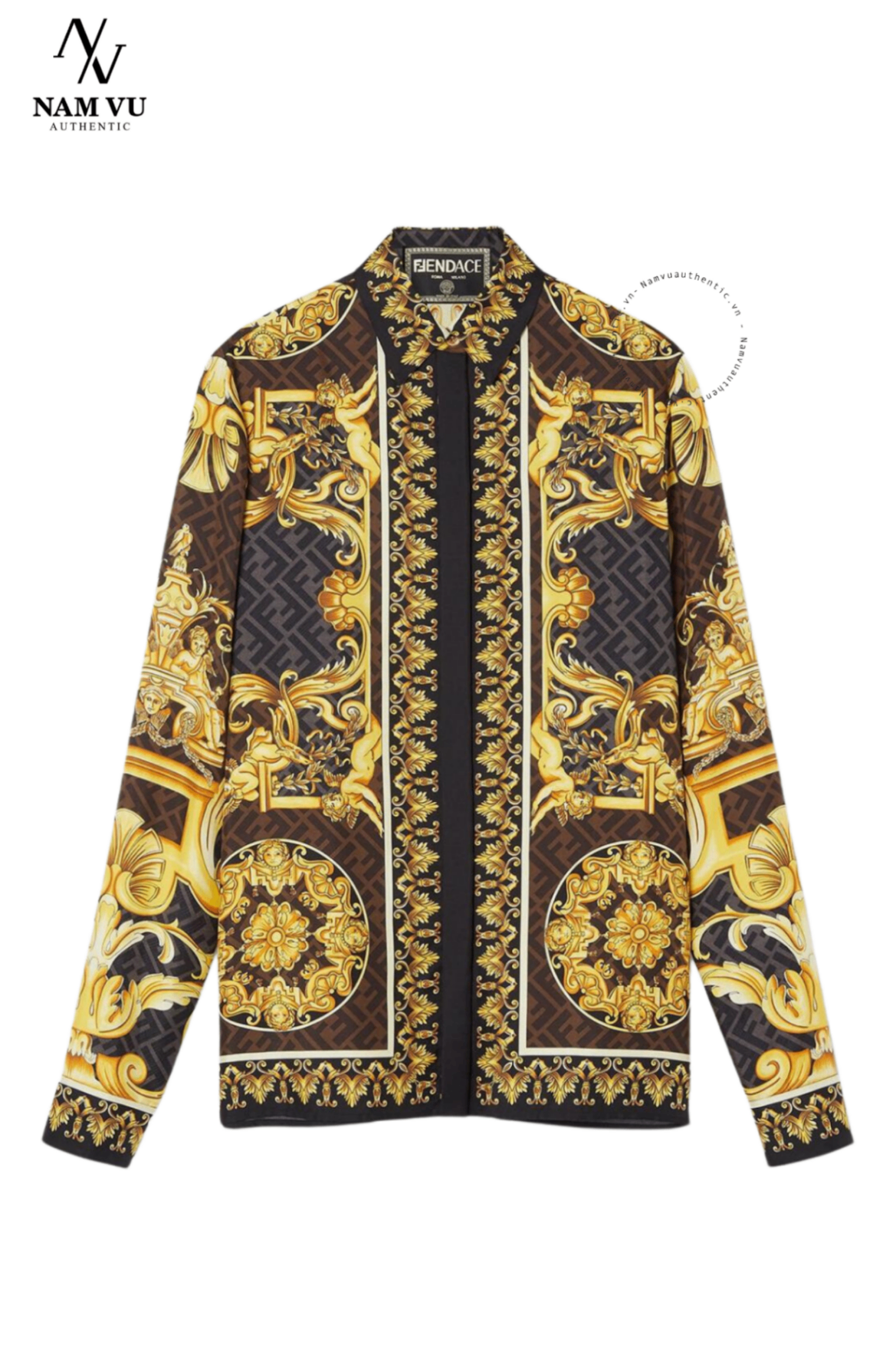 SMVS Versace X fendi 1005324 1a03732 dài tay
