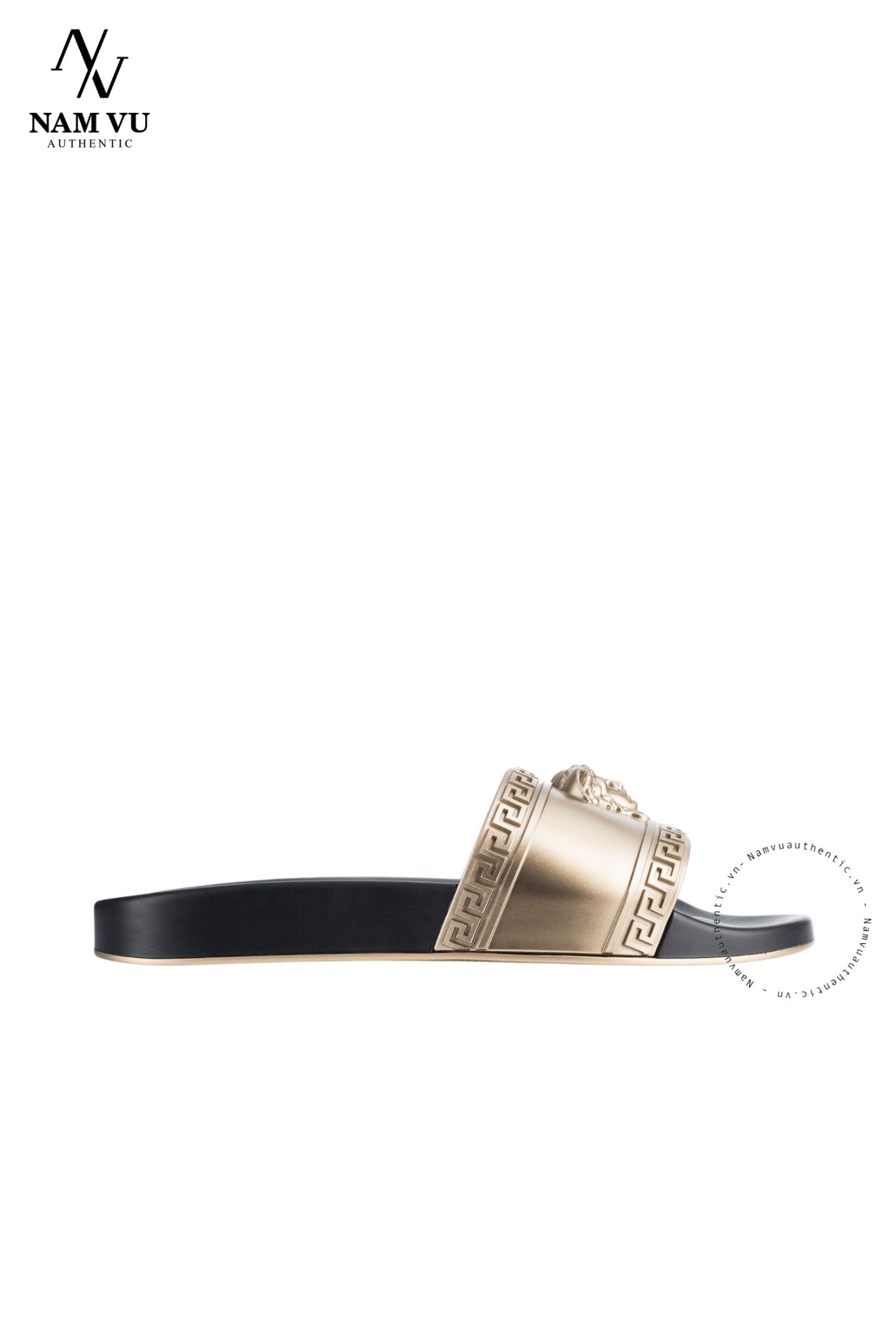 DVS versace quai gold logo medusa