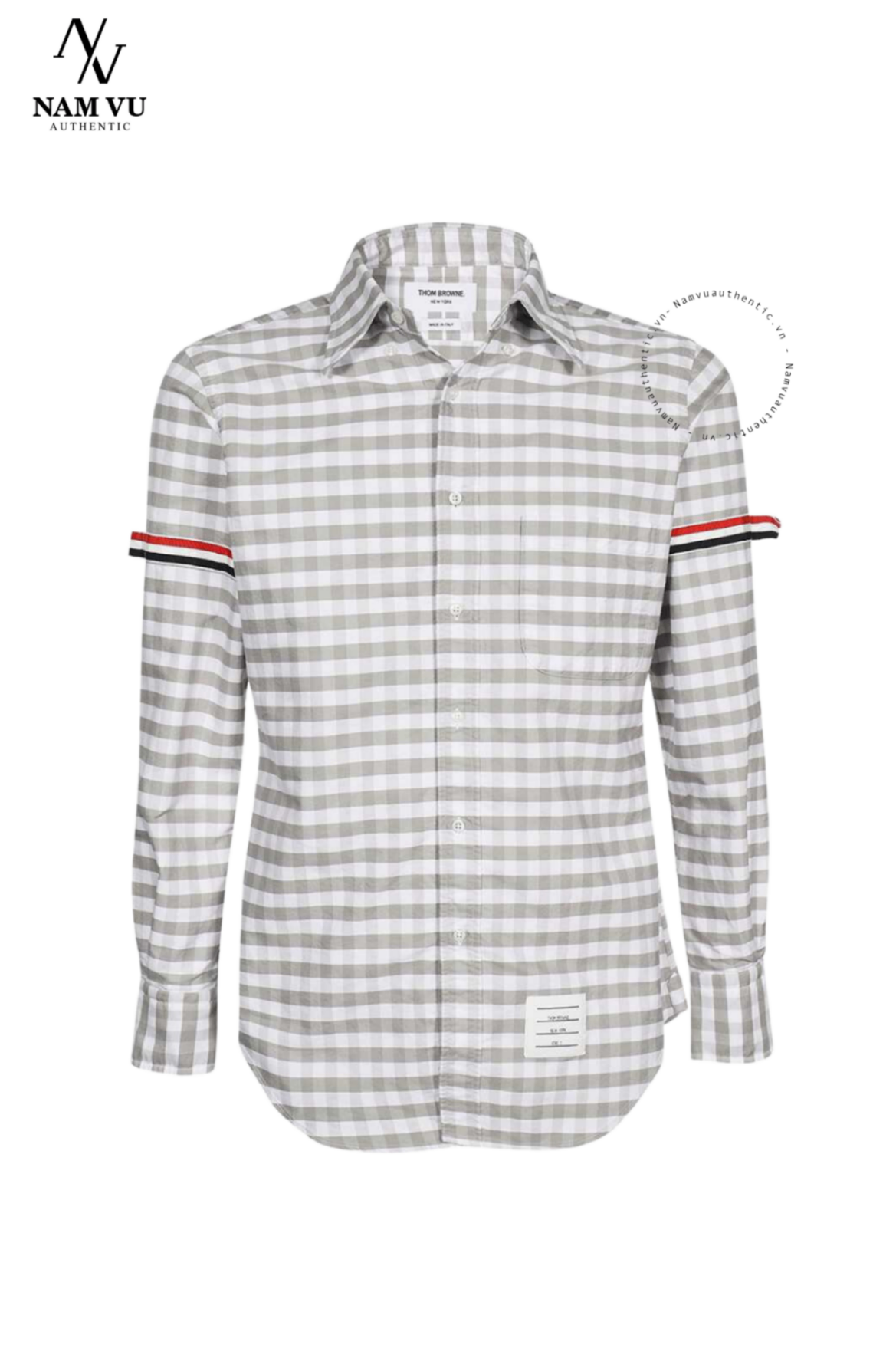SMTB Thom Browne Gingham Check Oxford mwl150e 04569