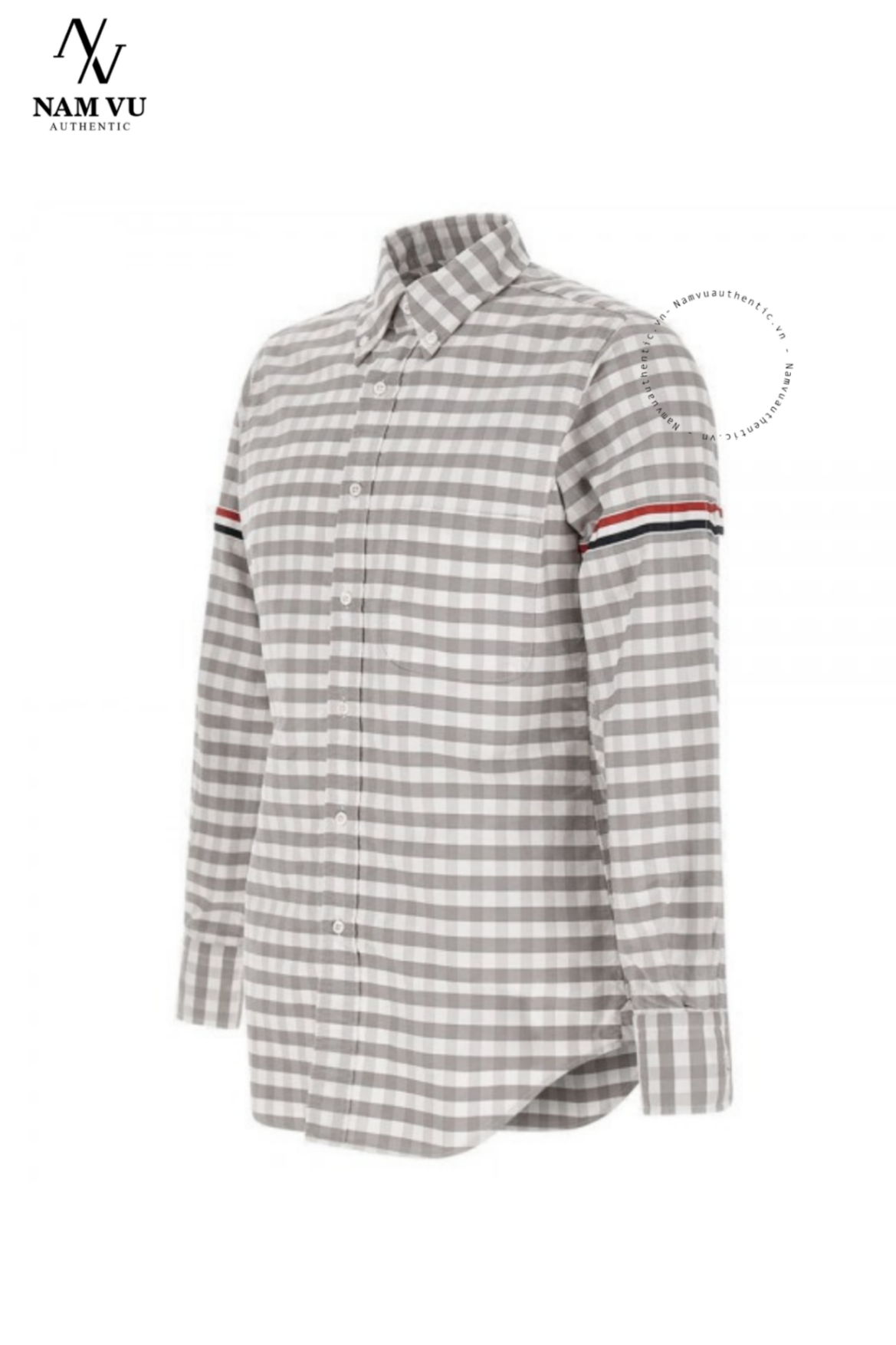 SMTB Thom Browne Gingham Check Oxford mwl150e 04569