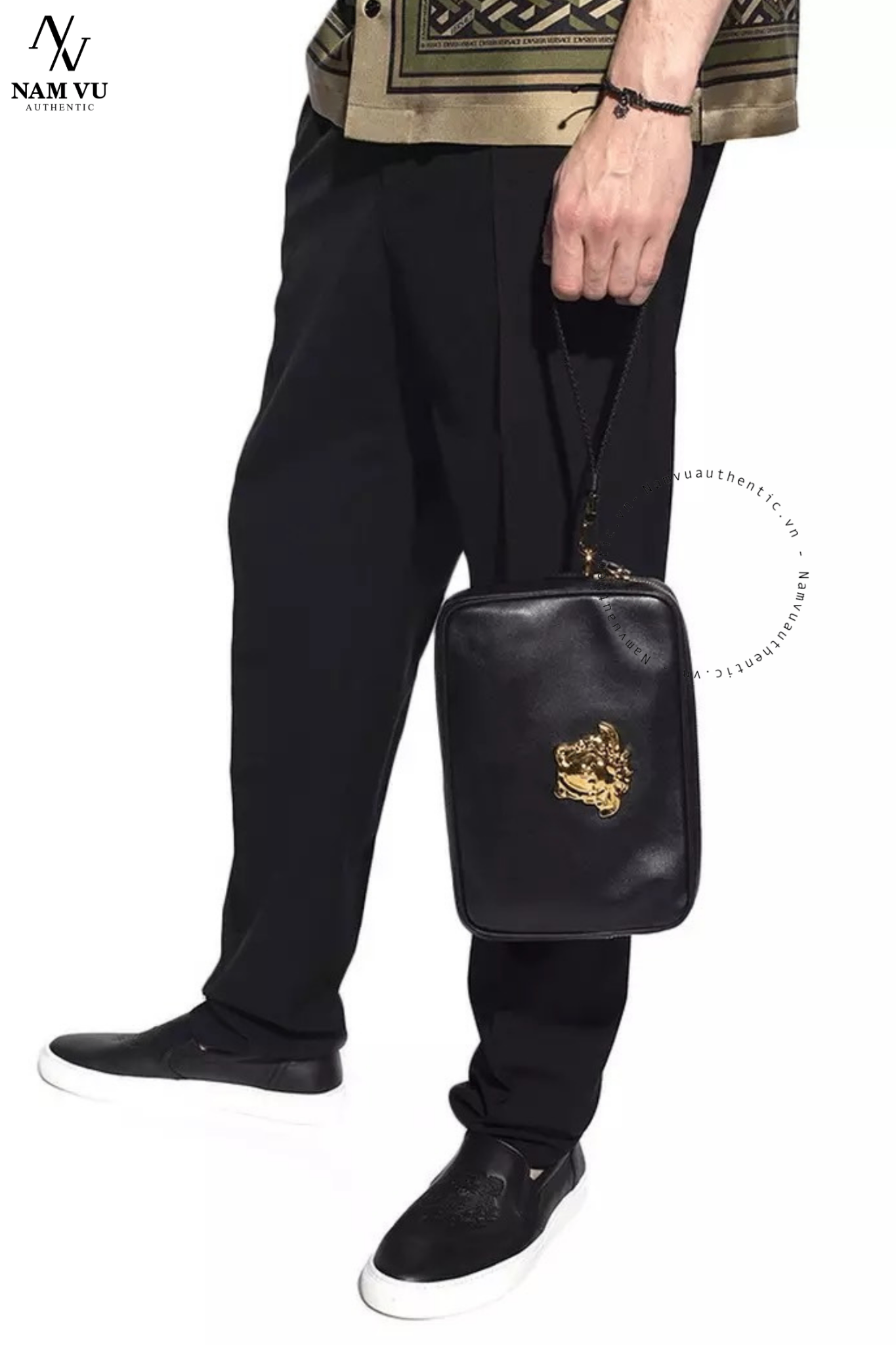 PKCVS clutch versace logo medusa gold dp88507 dvt8me