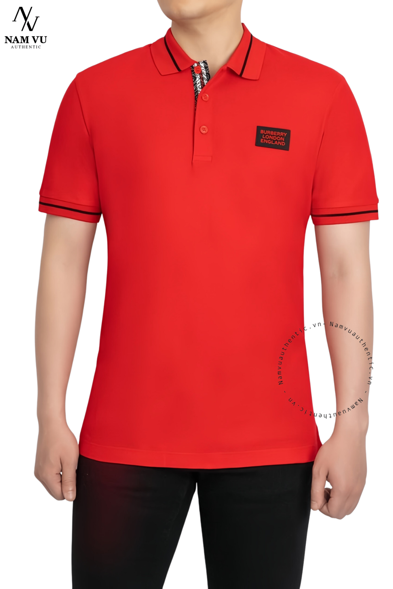 APLBBR Burberry Red With Check Logo 8067580