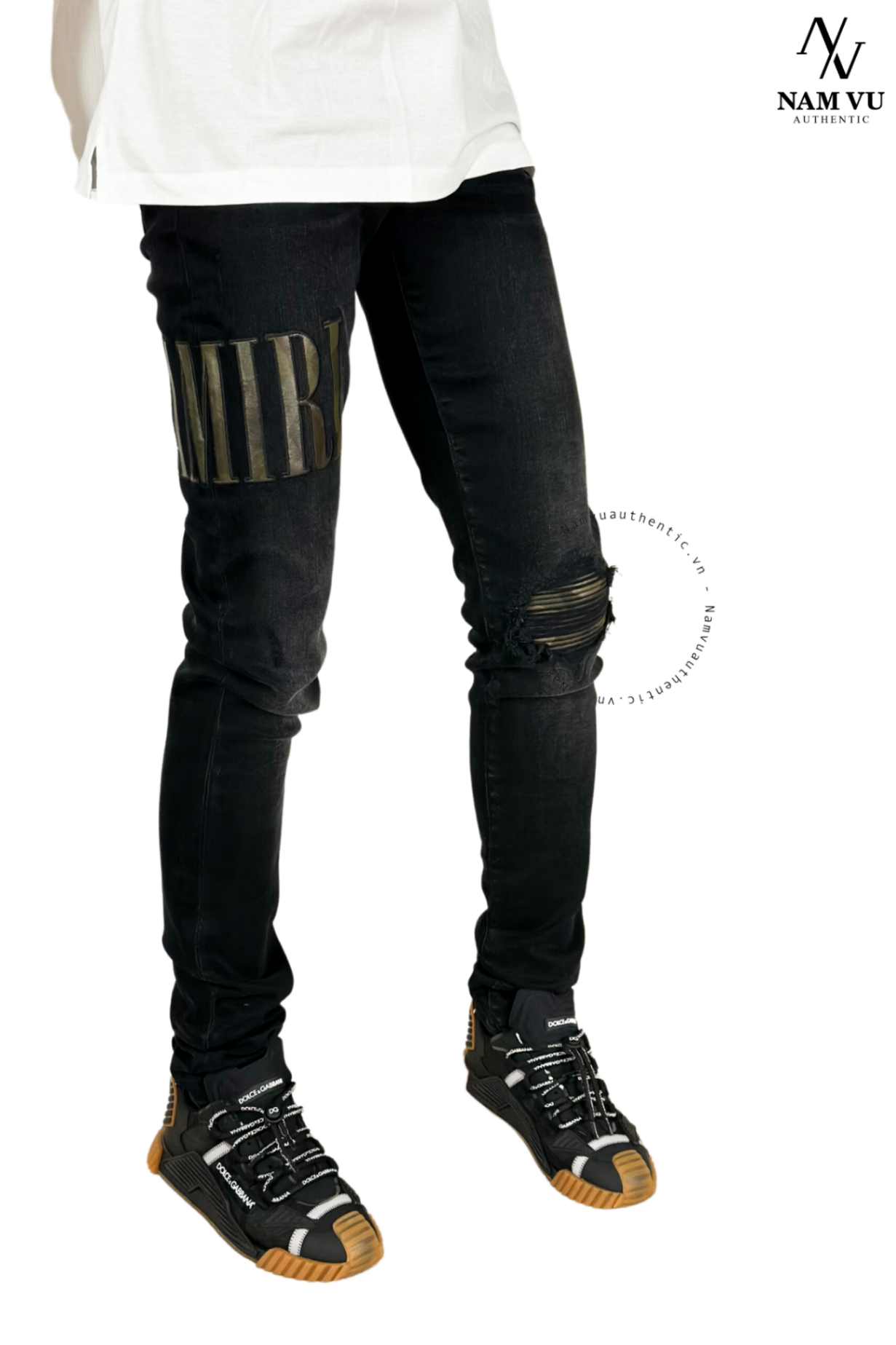 QJAMIRI core applique logo amiri camo PF22MDS010