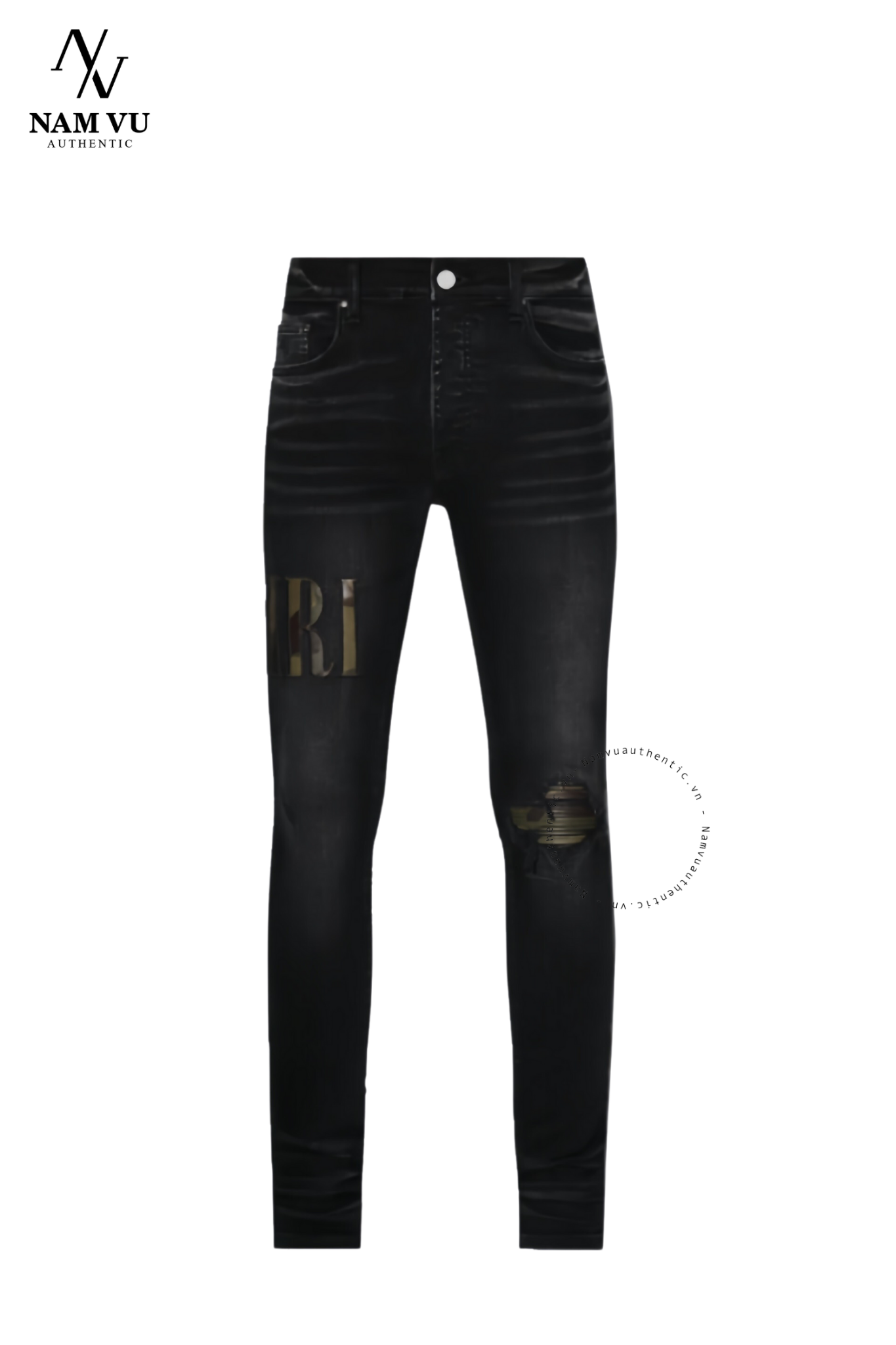 QJAMIRI core applique logo amiri camo PF22MDS010