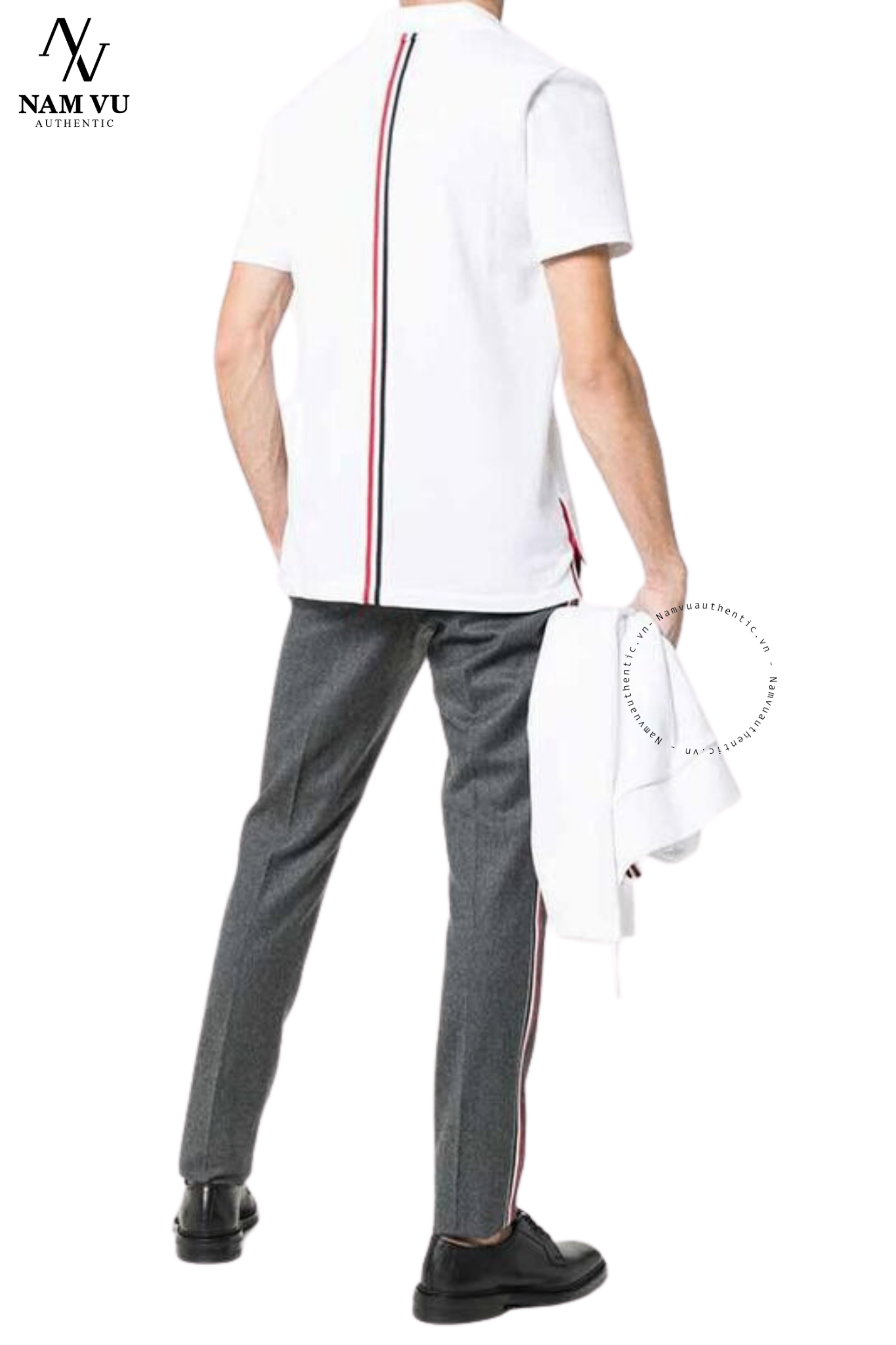 APLTB relaxed fit logo cờ lưng thom browne mjp042a 00050