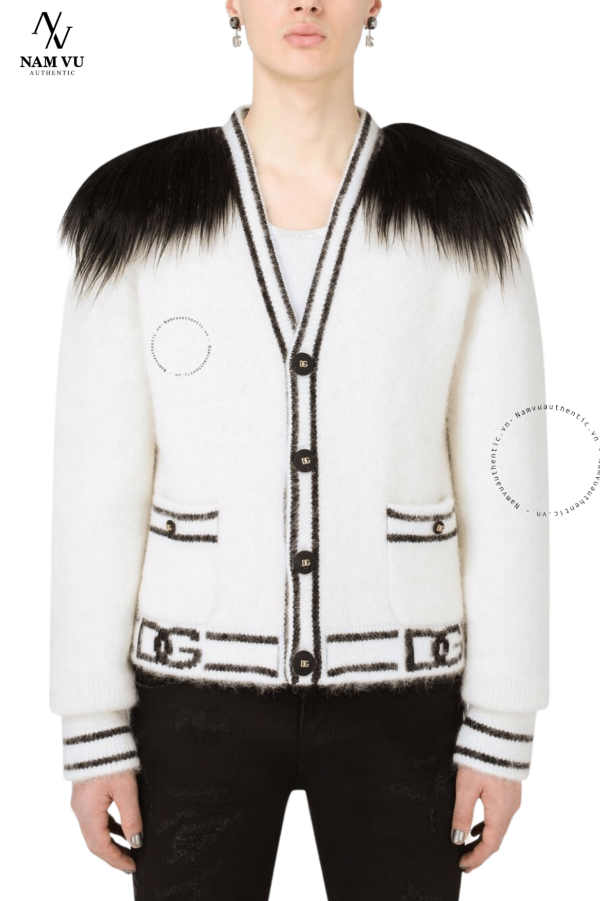 ANDG cardigan unisex logo dg GXH06Z JCME5