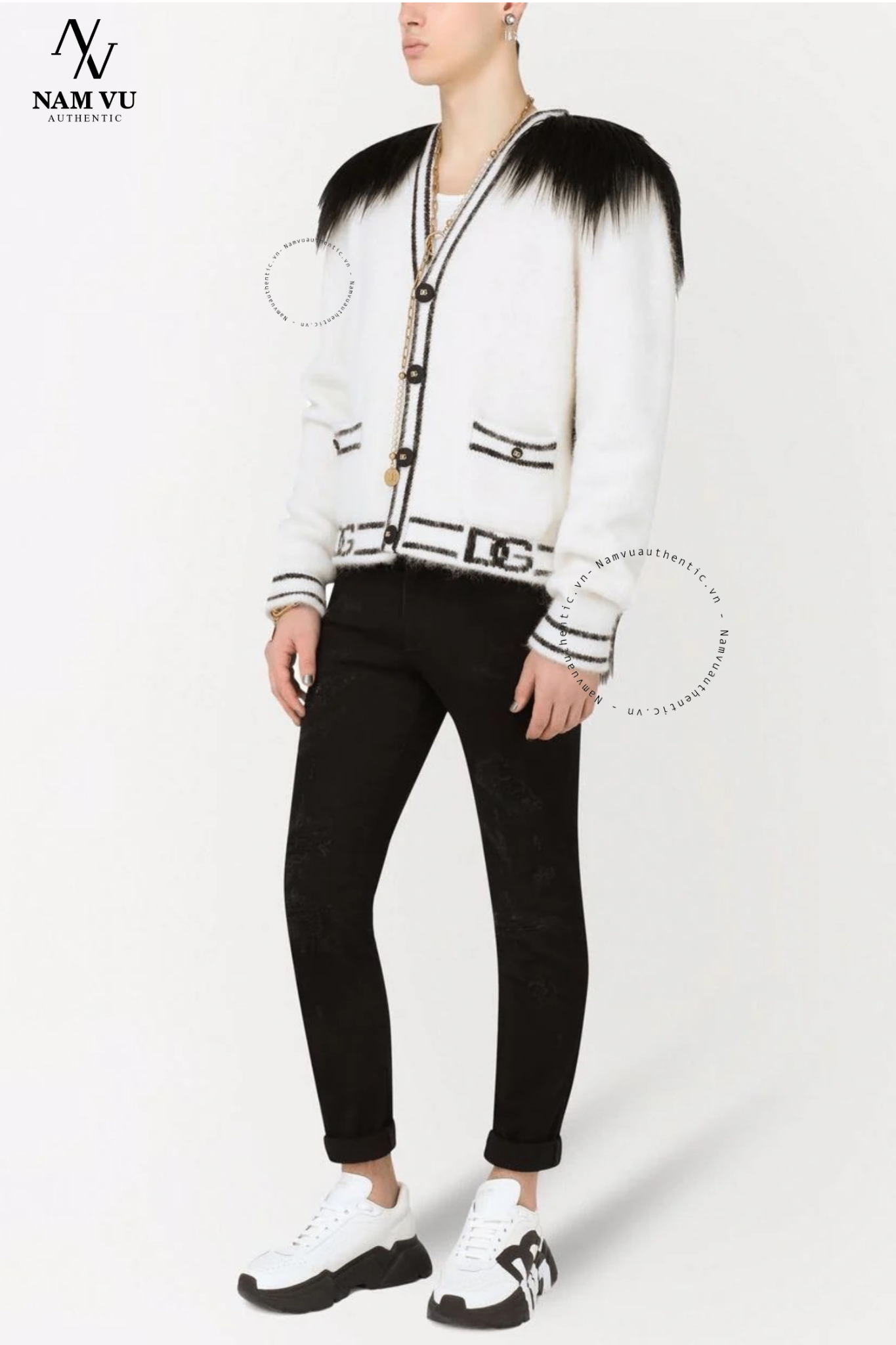 ANDG cardigan unisex logo dg GXH06Z JCME5