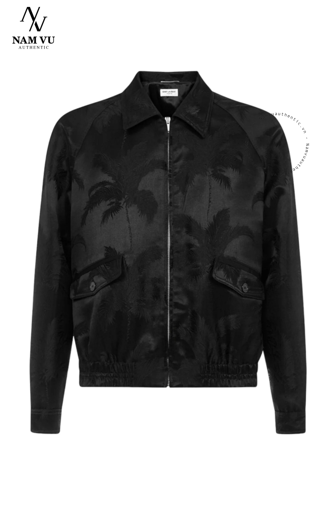 AKYSL jacket cổ bẻ saint laurent hoa muzan
