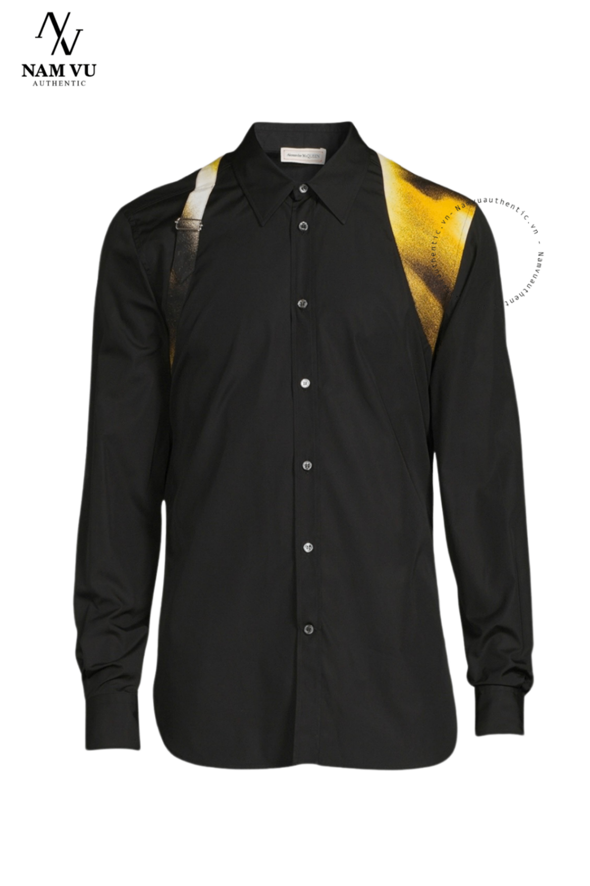 SMMCQ alex mcqueen Printed Harness vạt vai gold