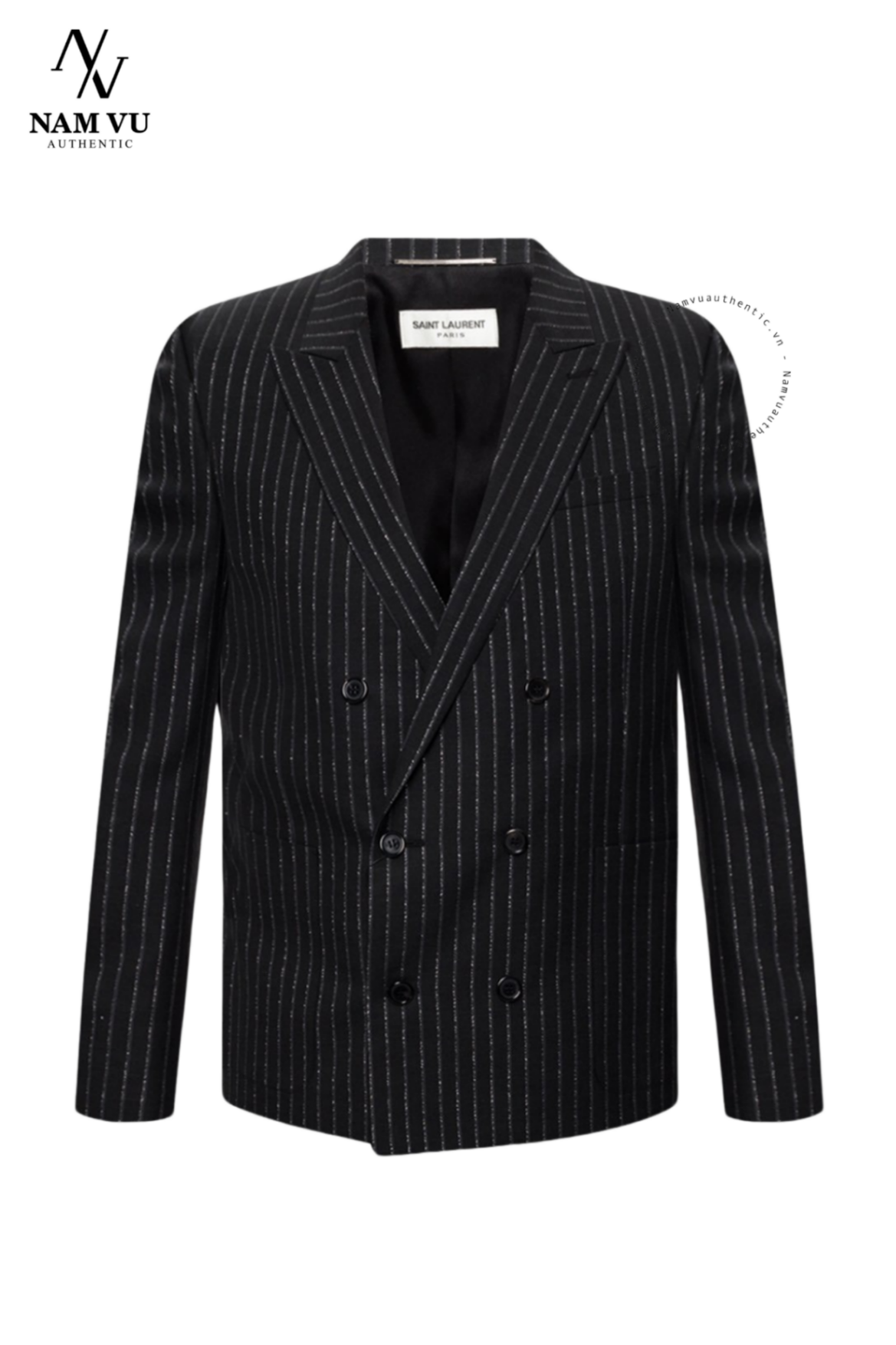 AVYSL SAINT LAURENT PEAK LAPEL kẻ ánh 596947
