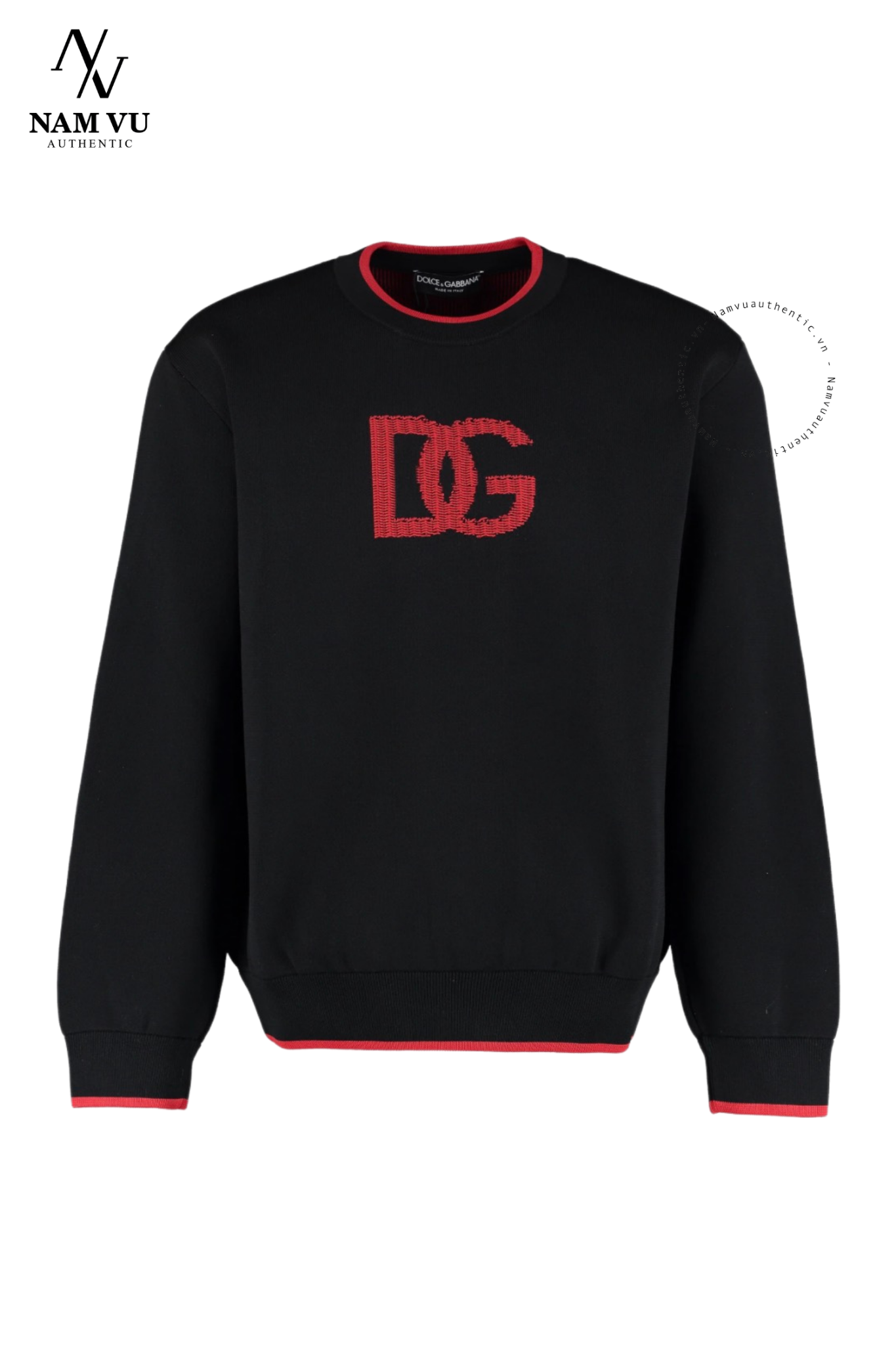 ALDG logo DG red GXI02T JCMU0 JACQUARD ROUND