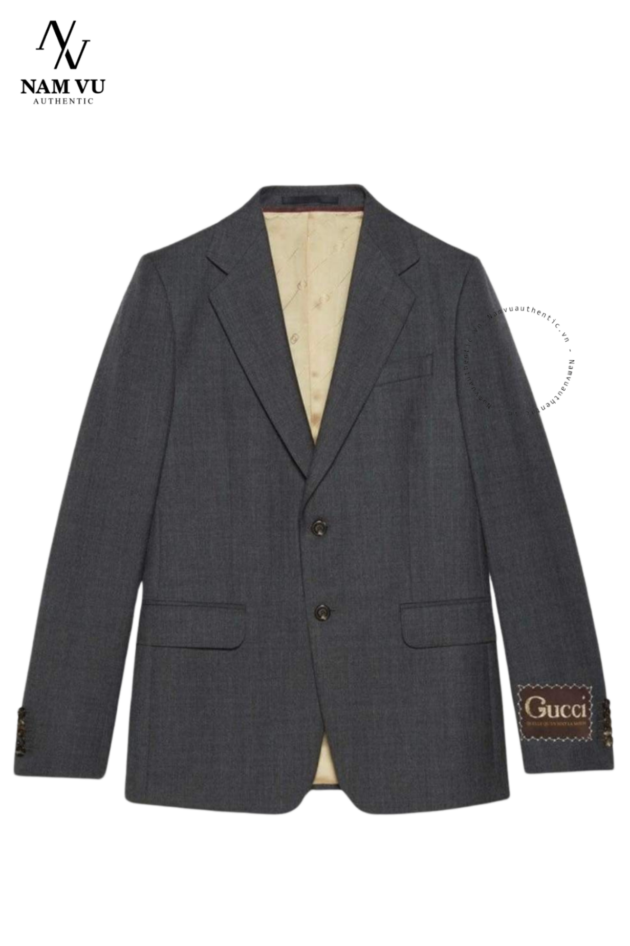 AVGC Wool jacket with Gucci label 625378