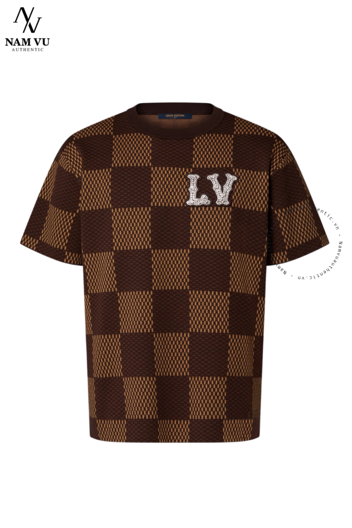 APLV Damier avec patch Louis Vuitton cristaux 1AFIUN