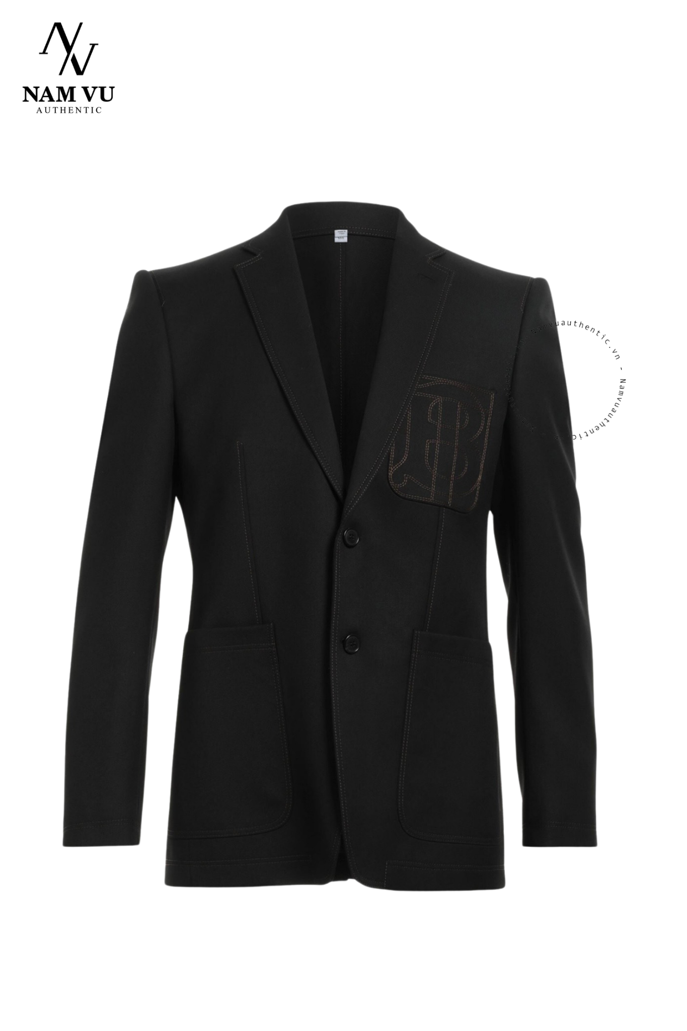 AVBBR blazer Burberry thêu logo TB túi 8055635